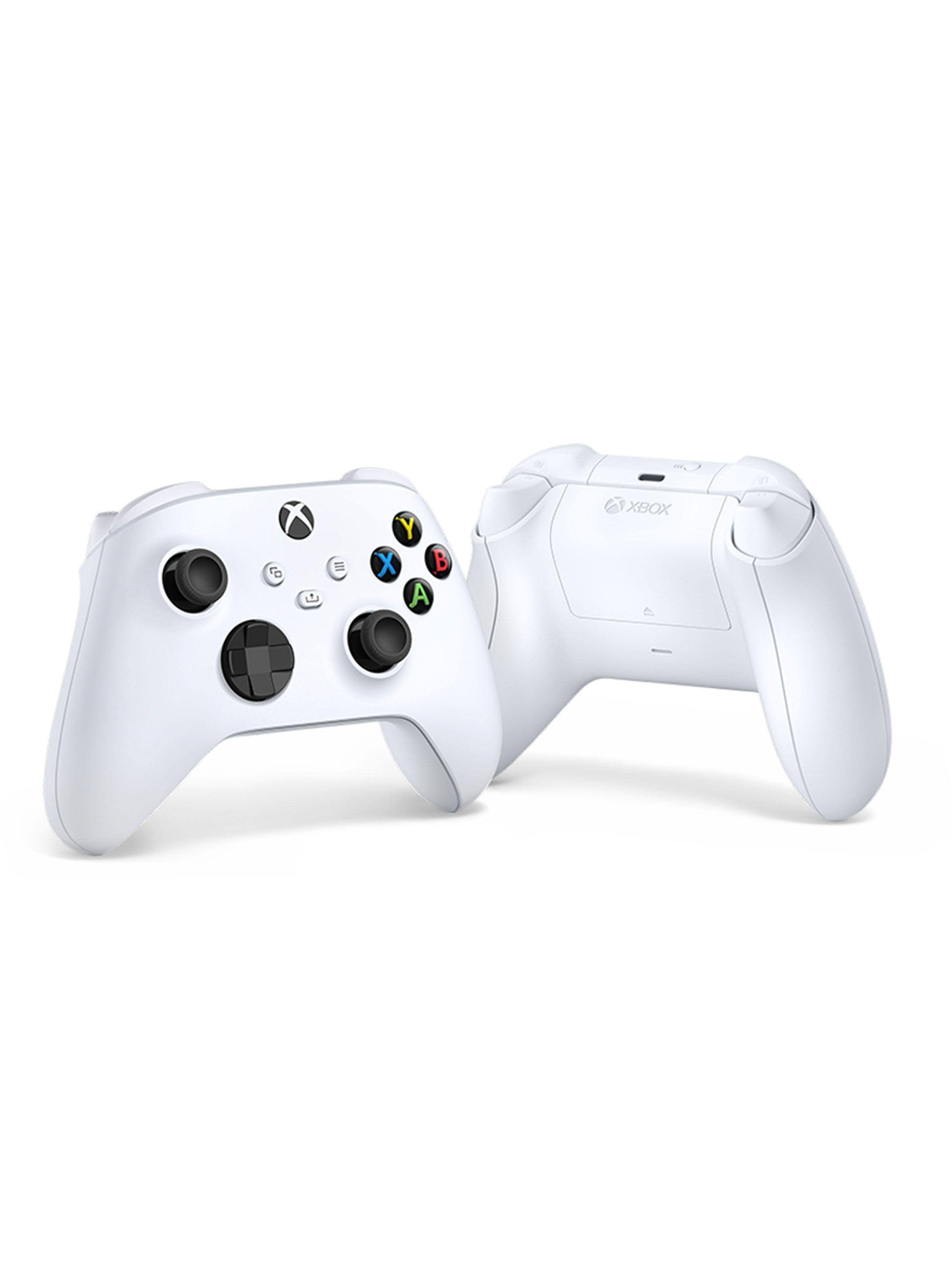 Control Gamer Inalámbrico Robot Blanco-2