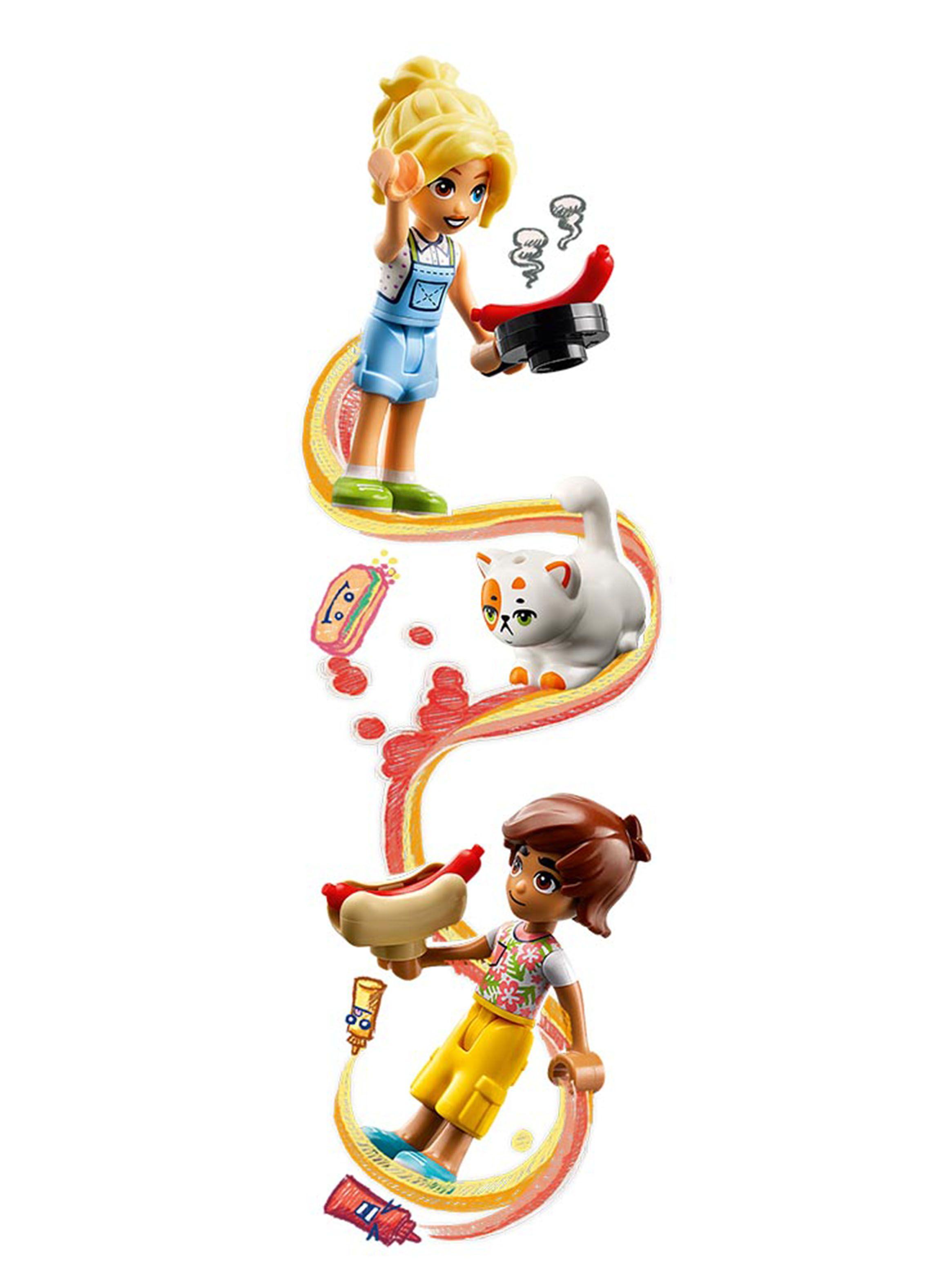 Bloques Friends Camión de Hot Dogs 100 Piezas-3