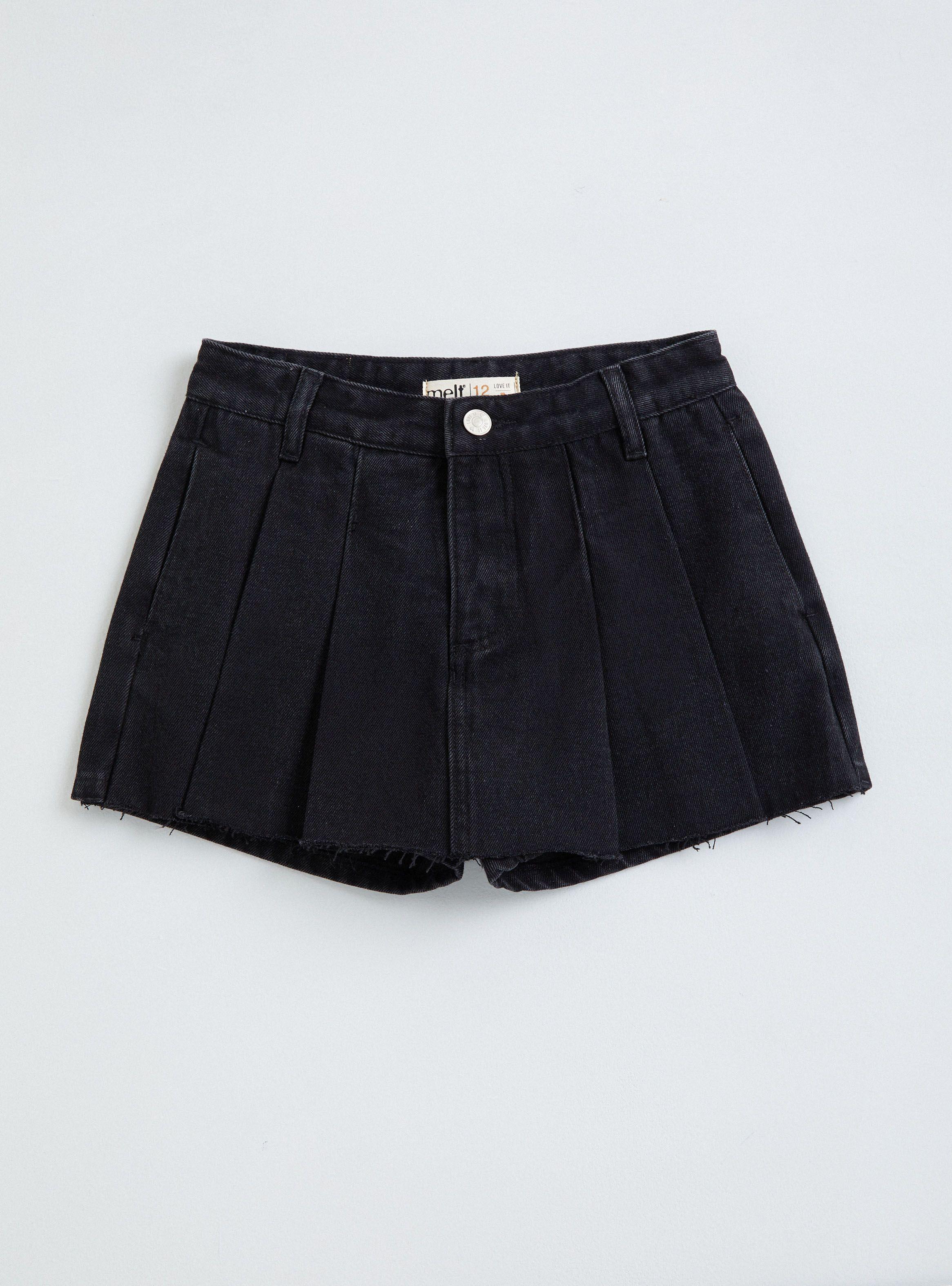 Falda Skort Mini Tableada-0