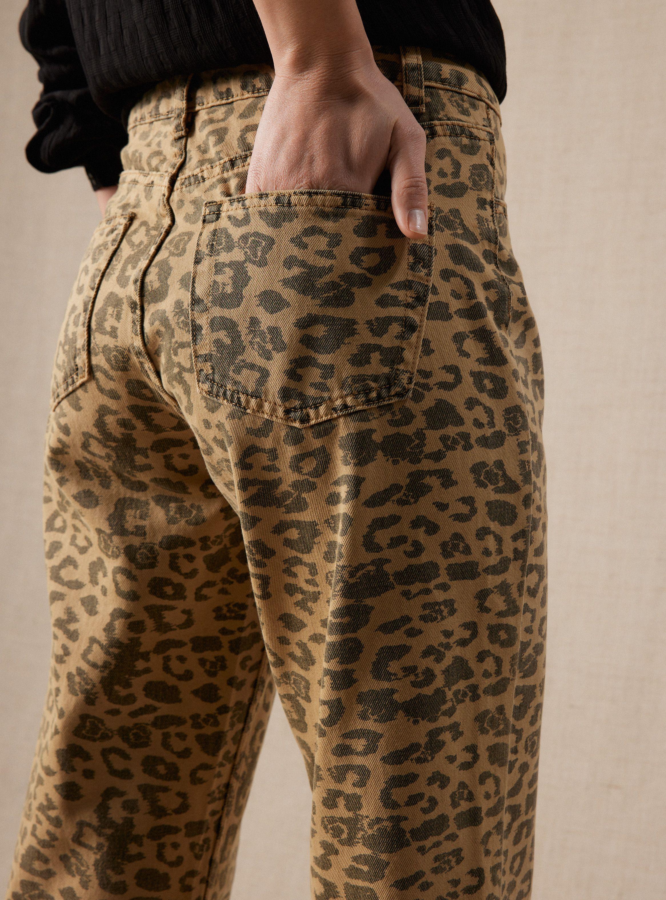 Jeans Estampado Leopardo Gatado-3