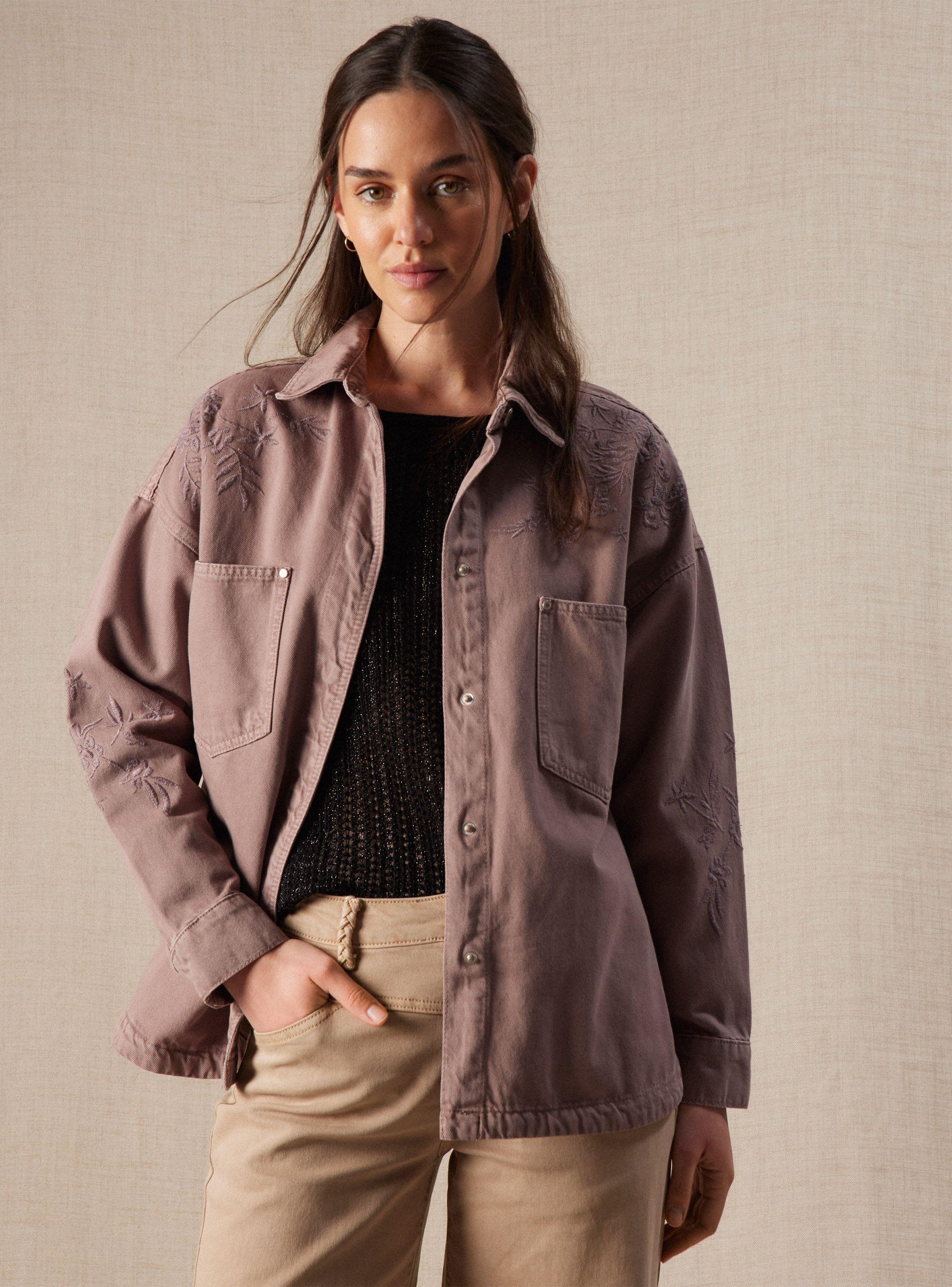 Chaqueta Bordada al Tono-0