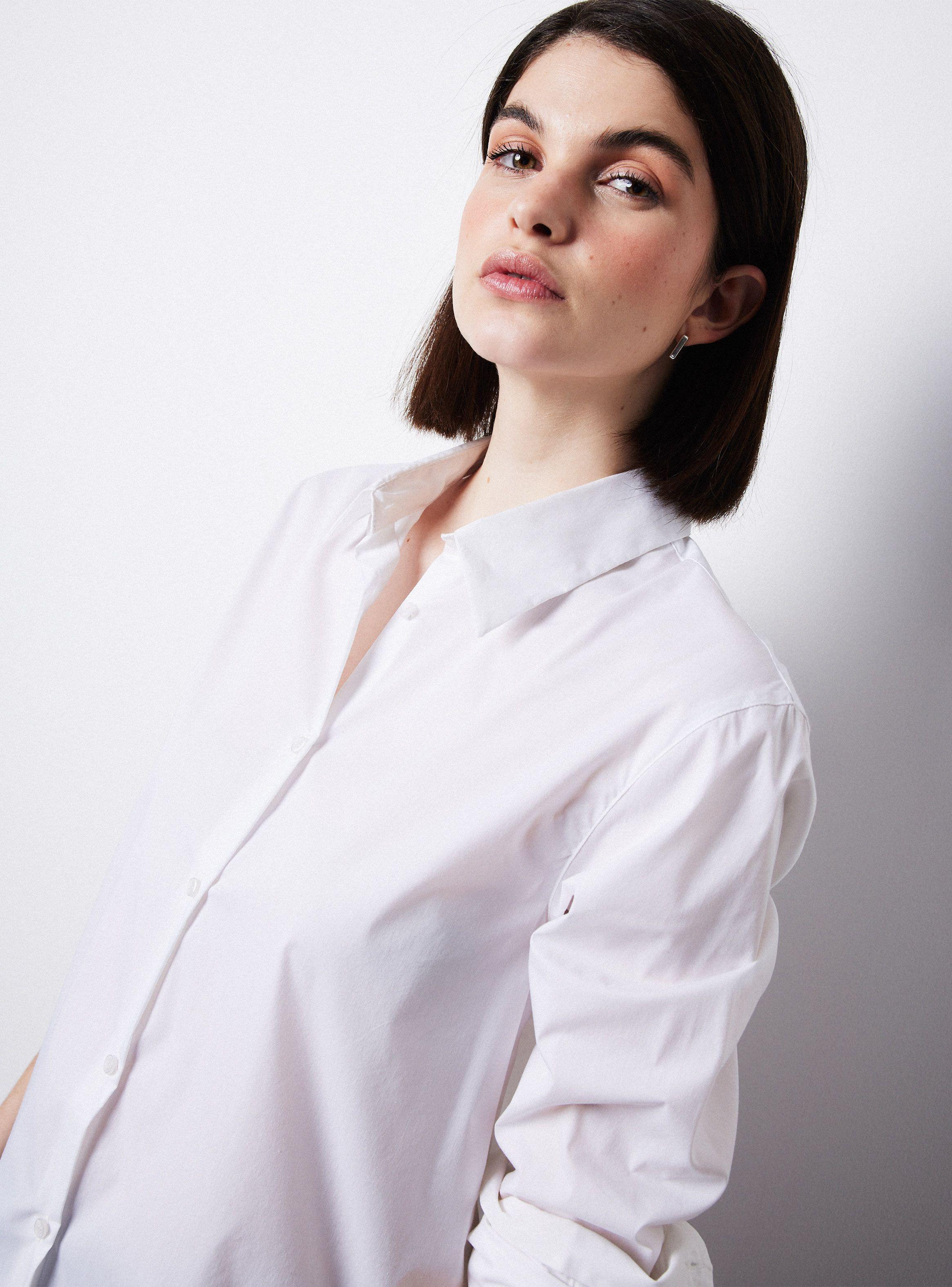 Blusa Camisera Recta Abotonada-3
