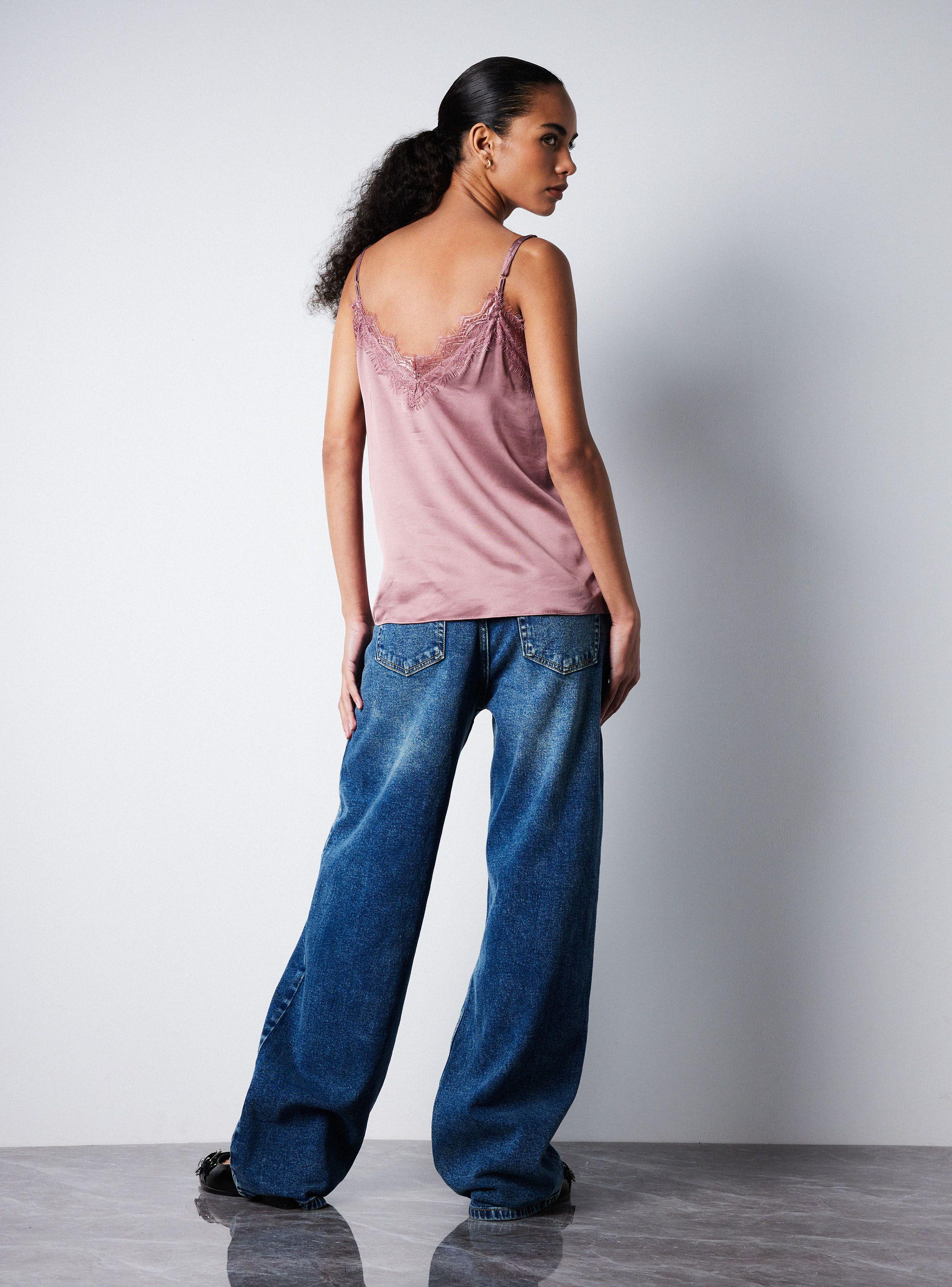 Blusa Lencera Encaje Satín-5