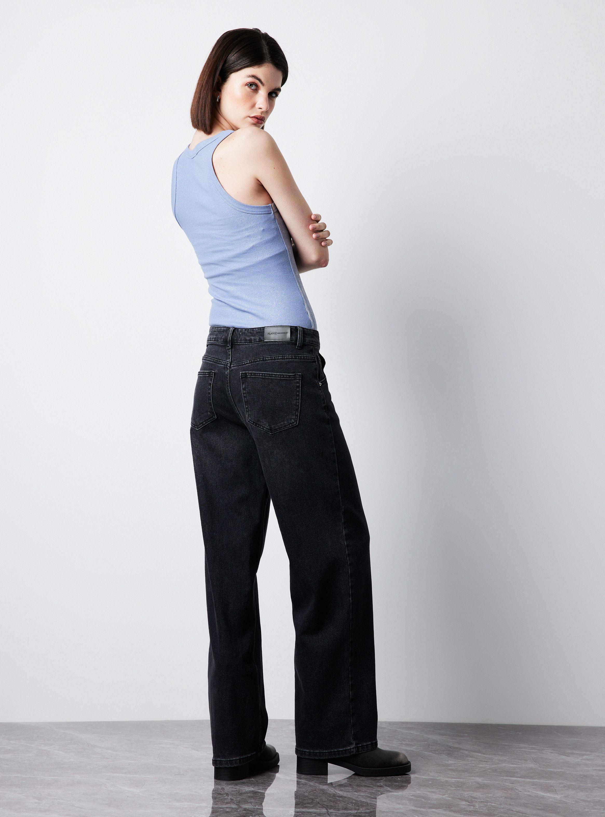 Jeans Fit Relajado Lavados Sucios-5