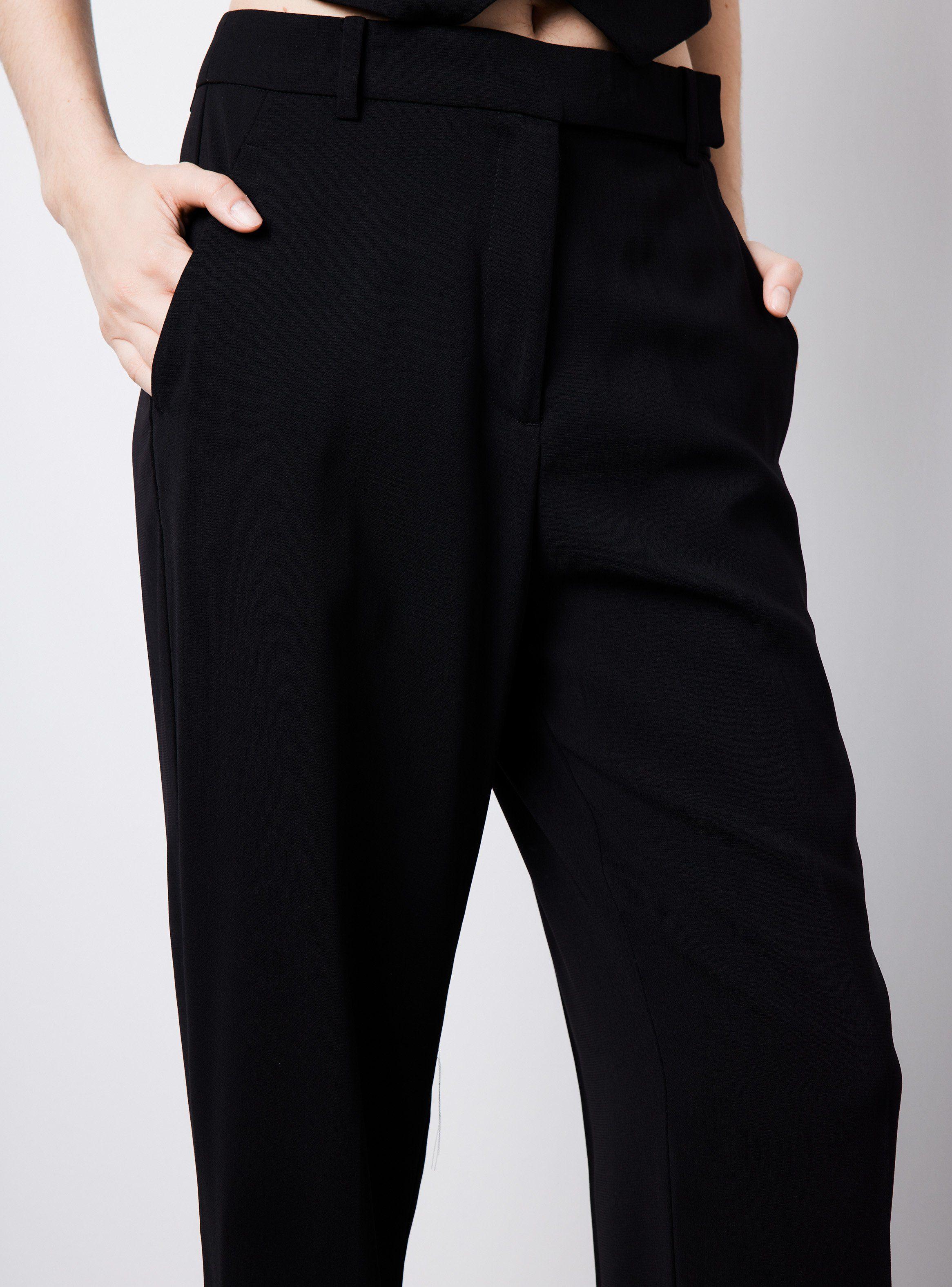 Pantalón Traje Recto Con Abertura Lateral-2