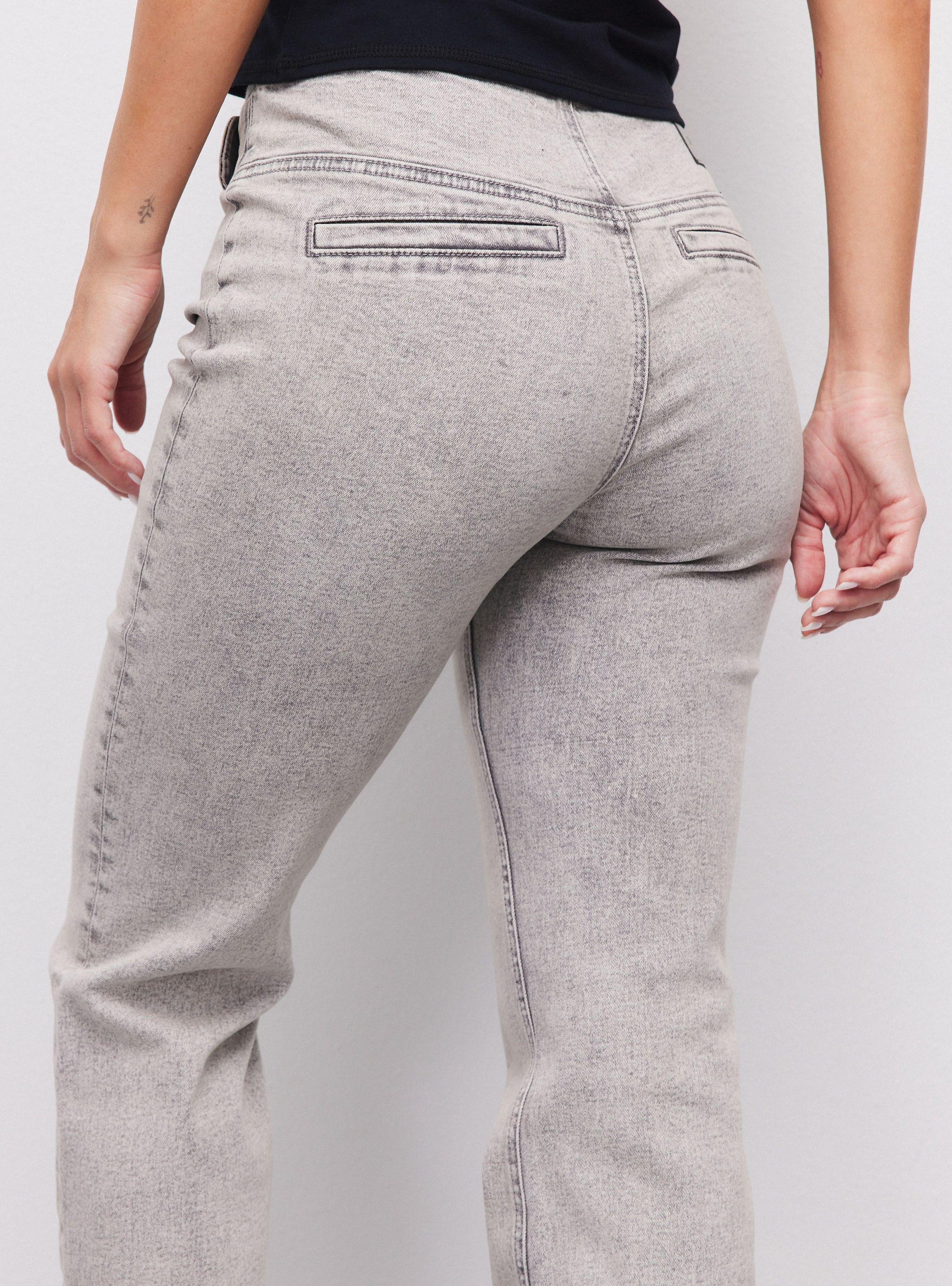 Jeans Flare con Cinturón Incorporado a Pretina-3