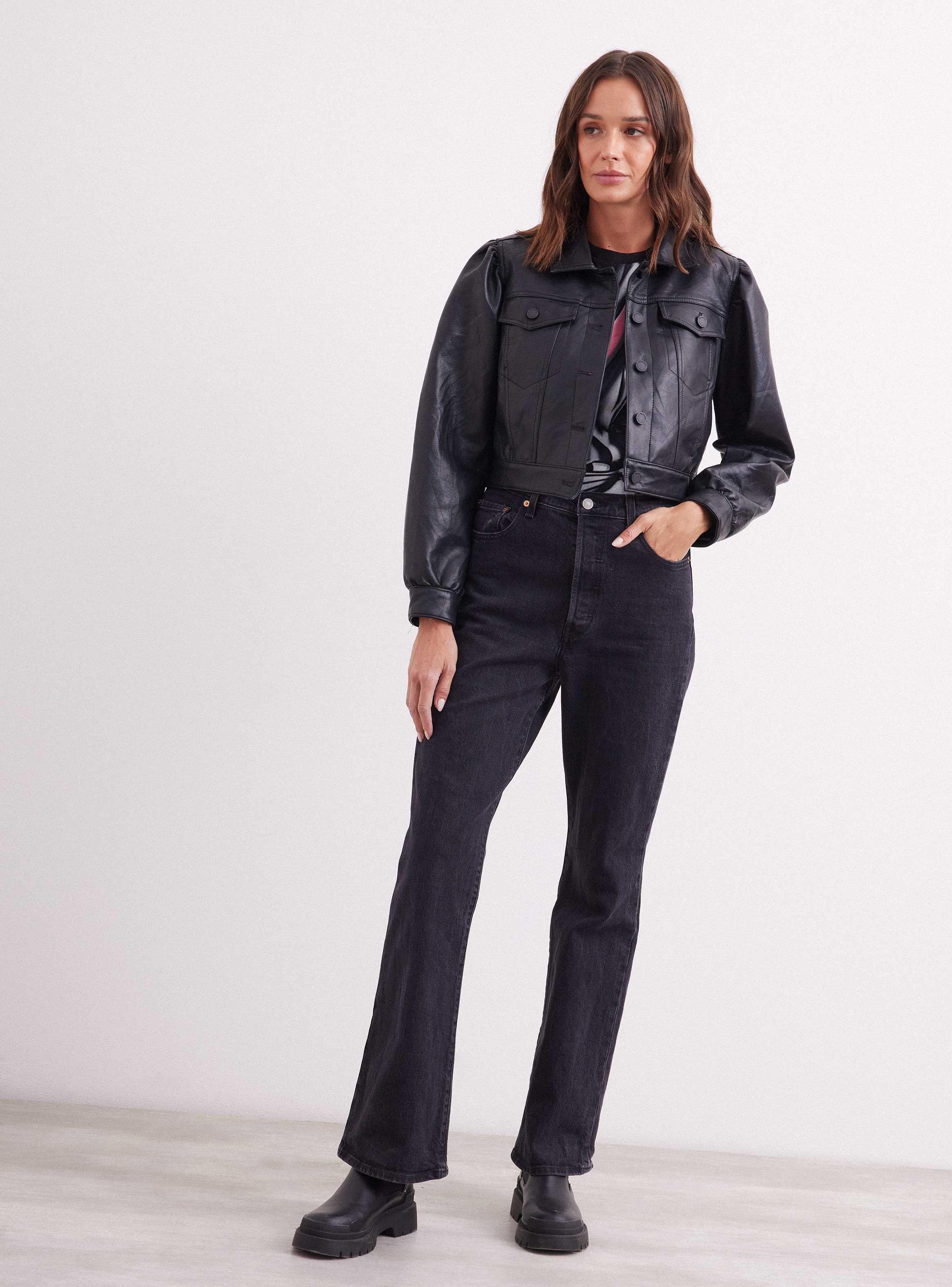 Chaqueta Negro Blank Ny Talla M-3
