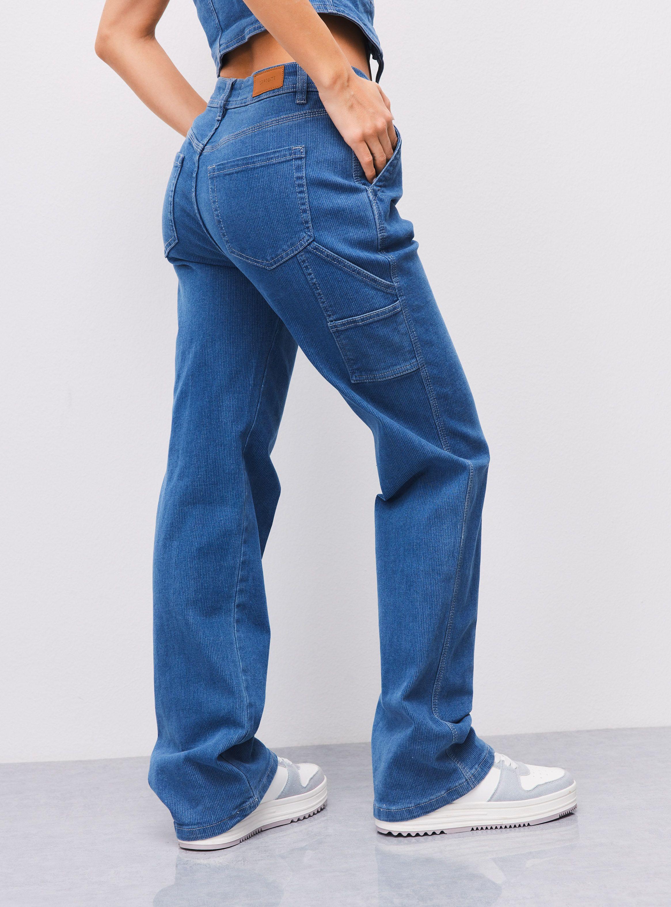 Jeans Rectos Print Raya Diplomática-1