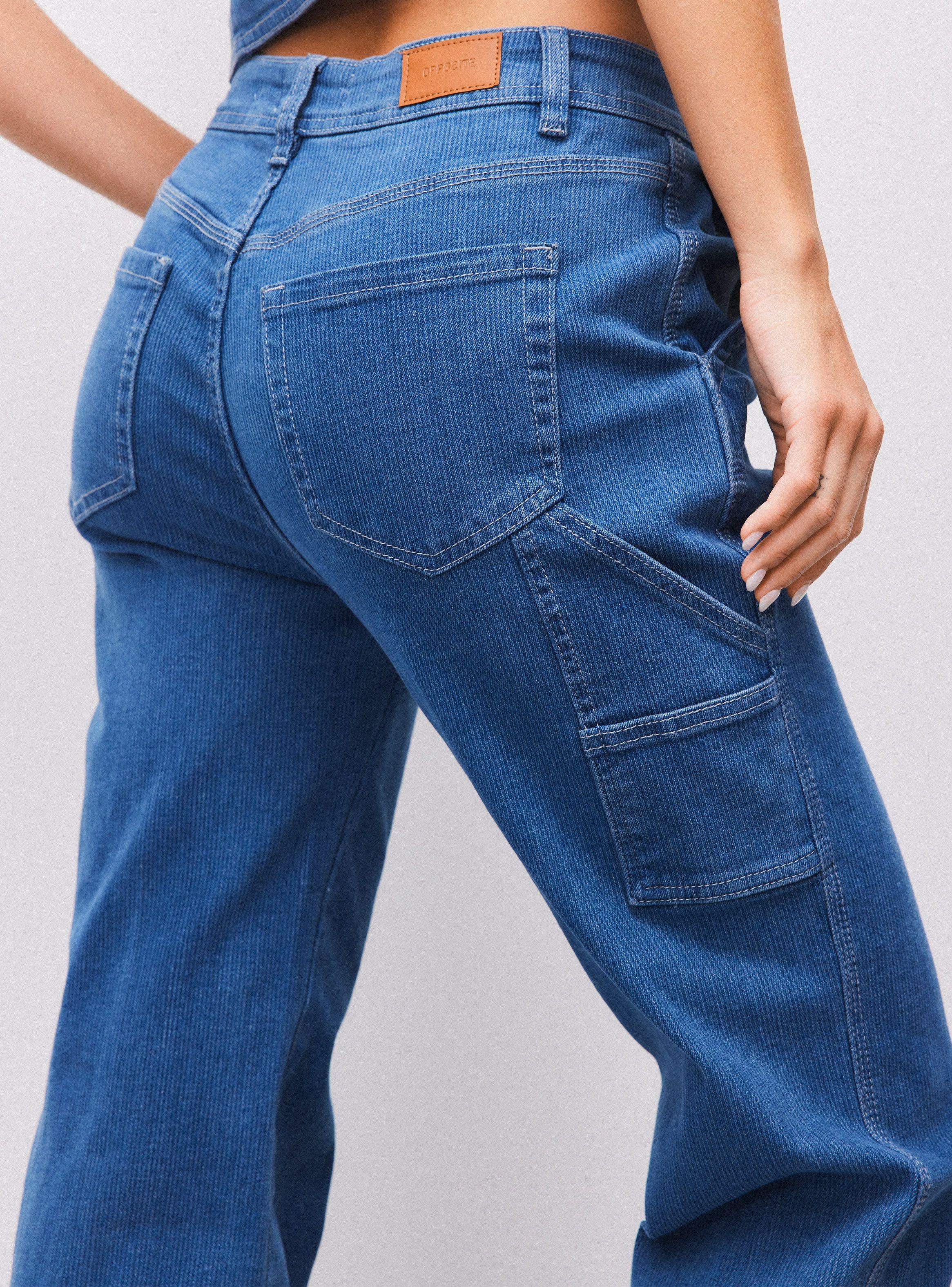 Jeans Rectos Print Raya Diplomática-3