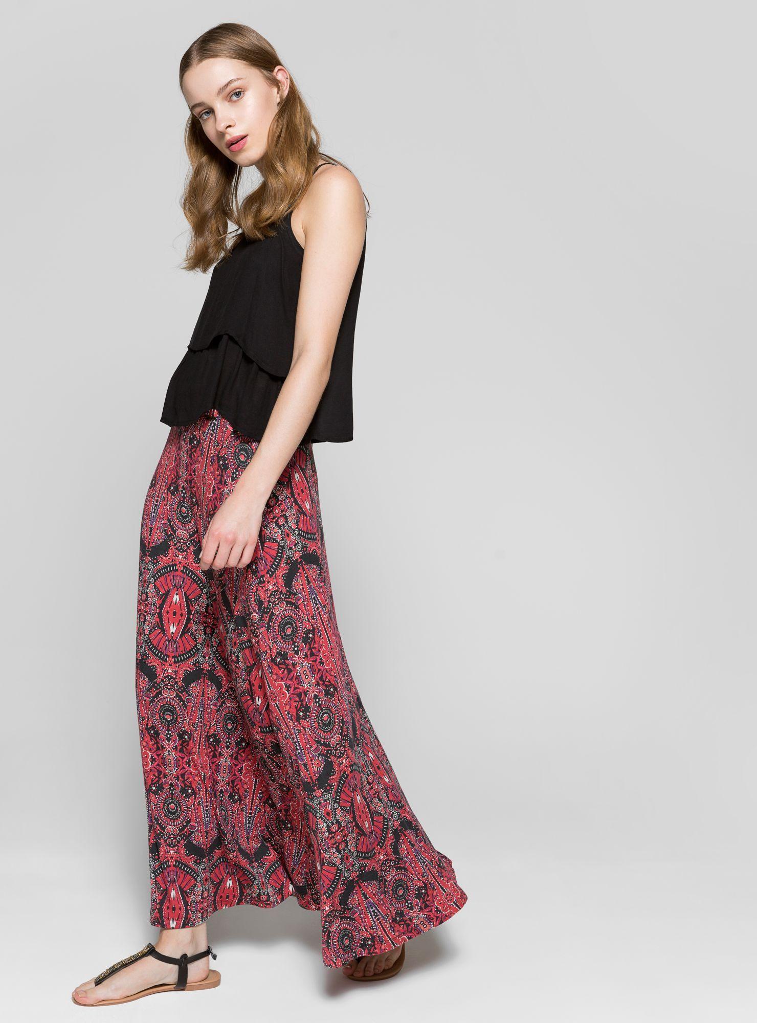 Falda Print Miscelánea Umbrale-0