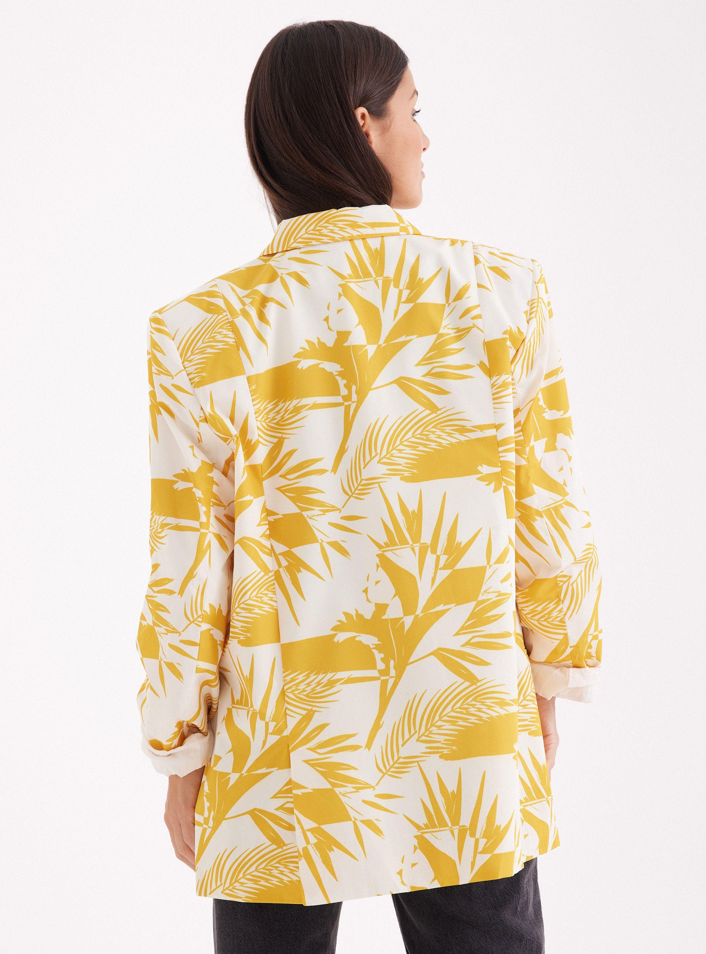 Blazer Amarillo Bcbg Talla M-1