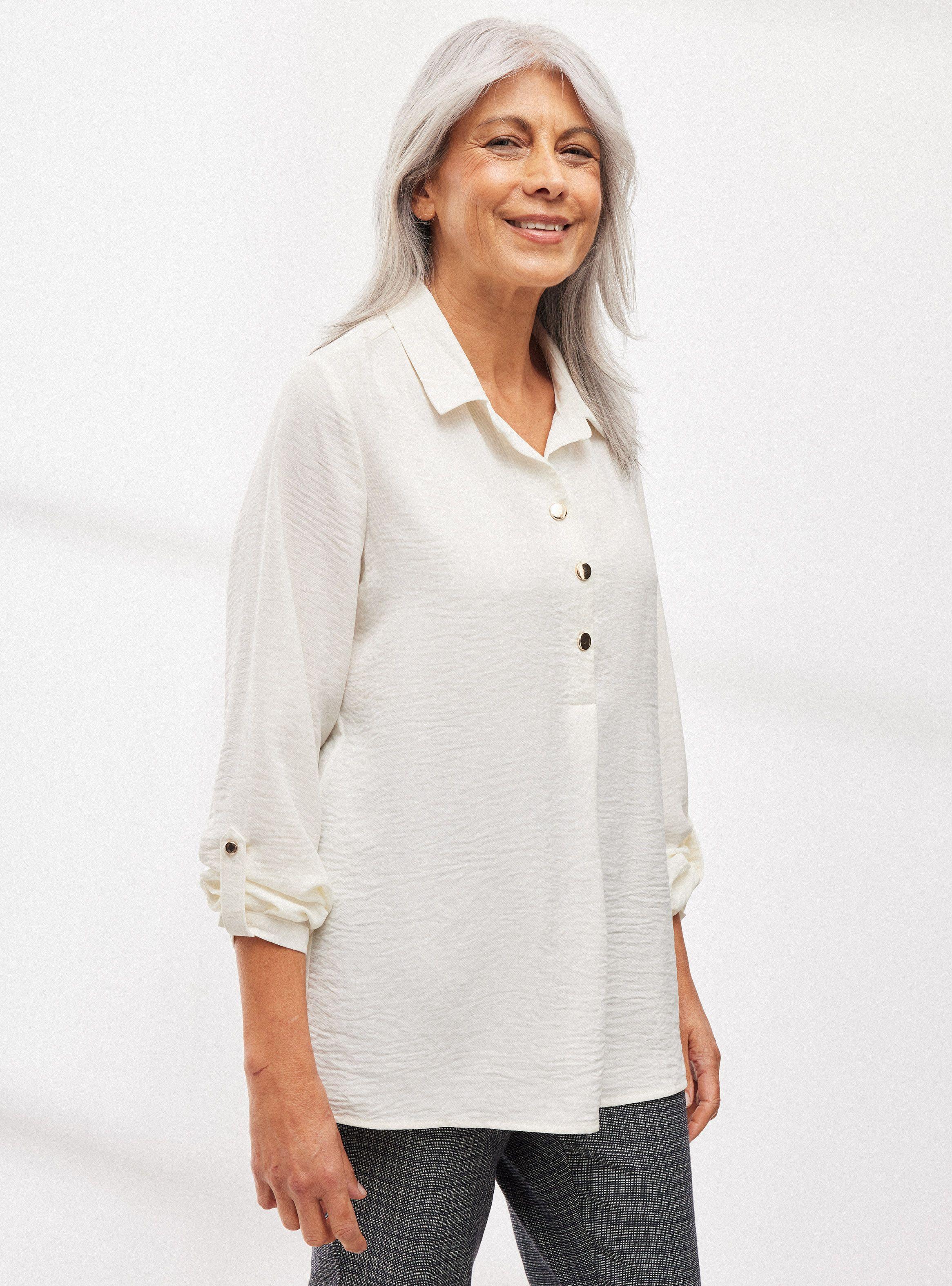 Blusa Texturada Cuello V-0