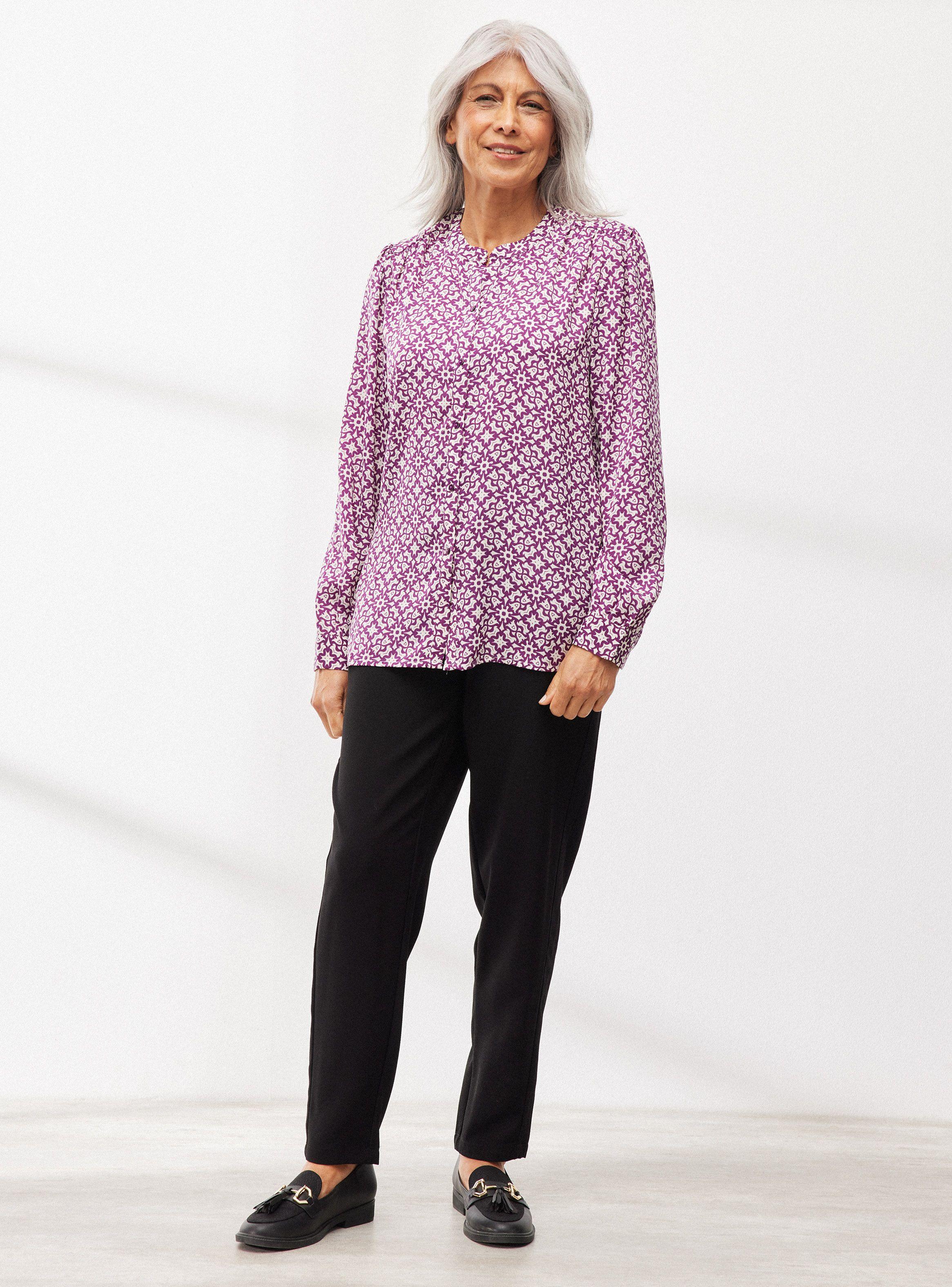 Blusa Estampada de Satín Opaco-4