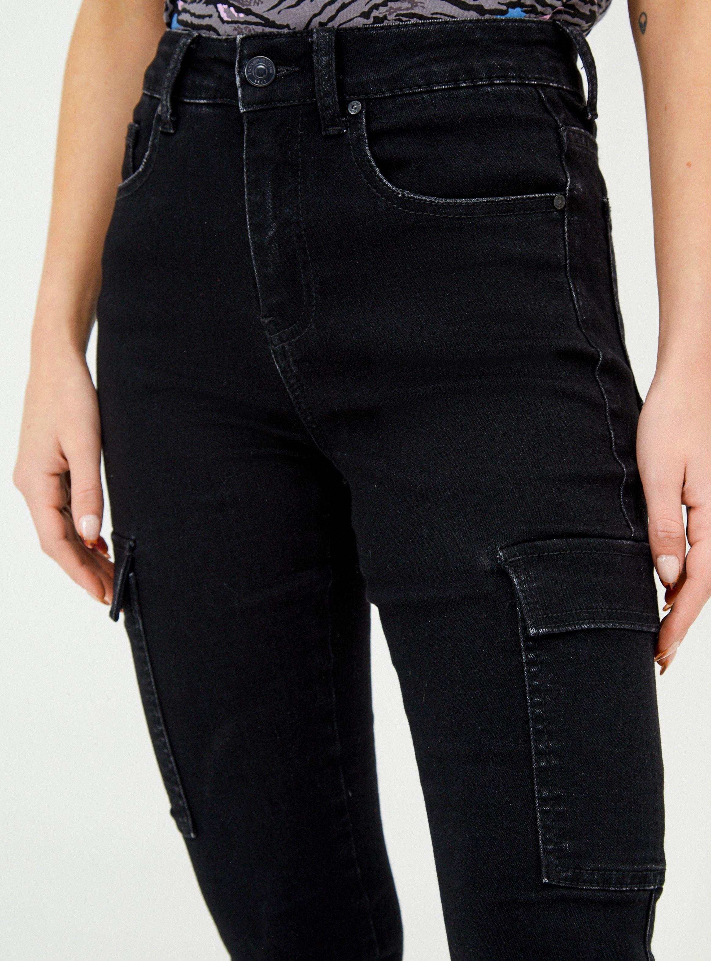 Jeans Skinny Cargo Tiro Alto-2