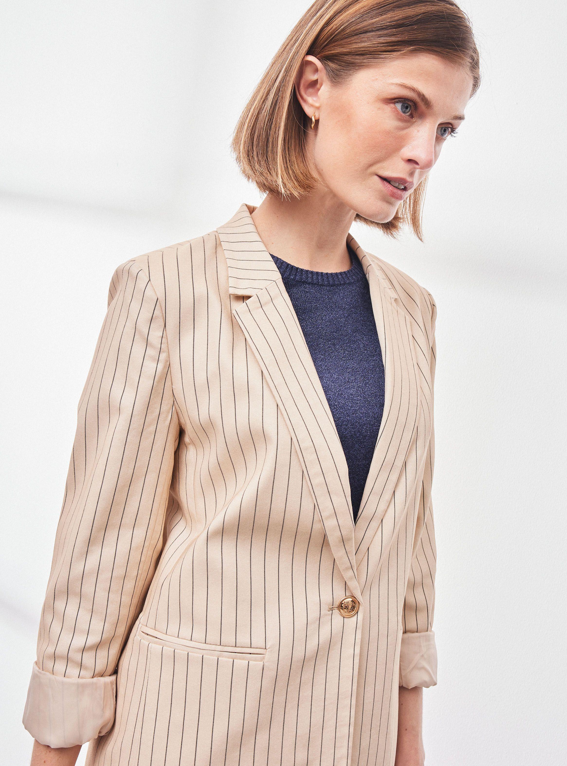 Blazer Básico Abierto con Botón-2