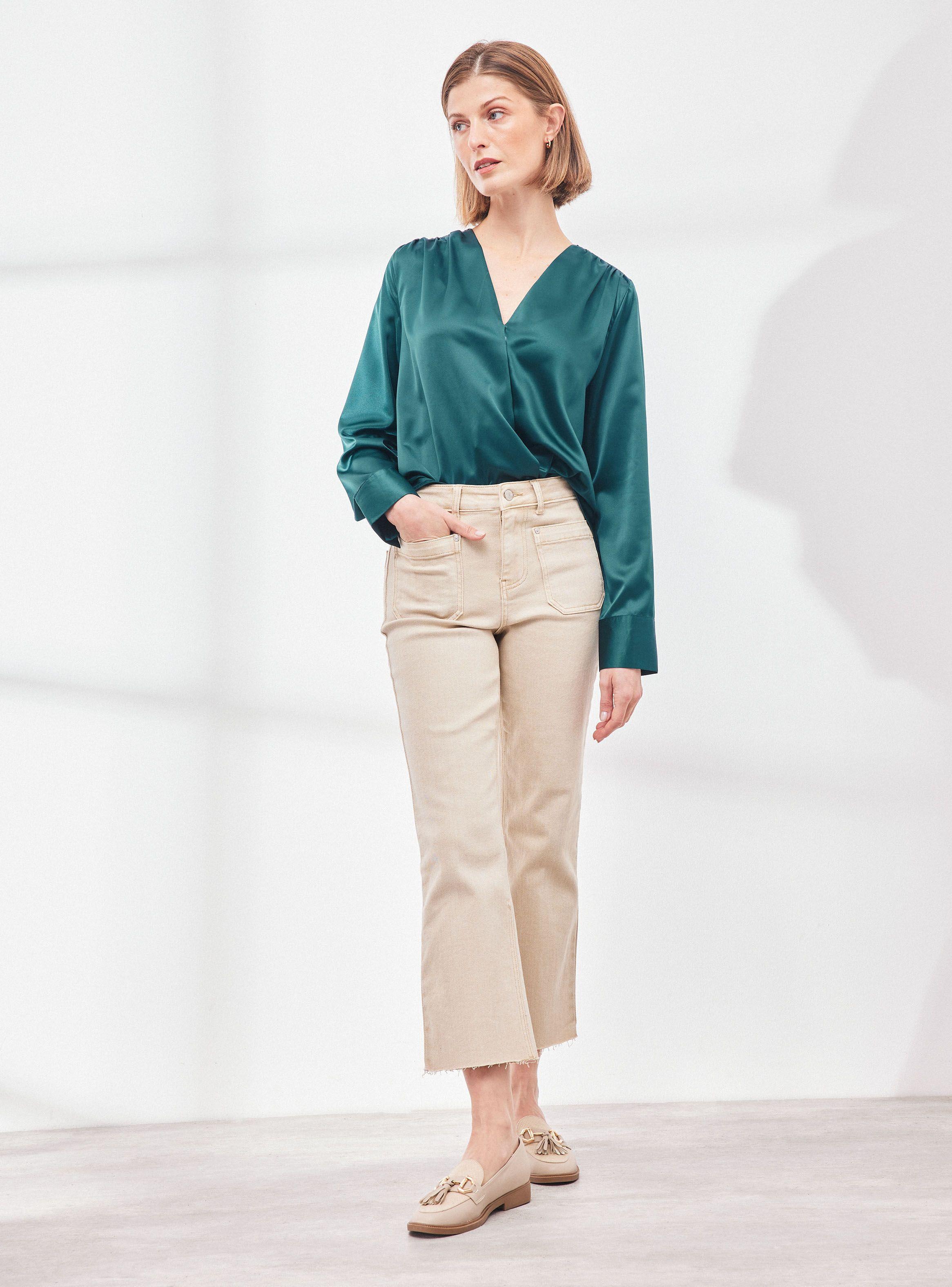 Blusa Cruzada con Broche-4