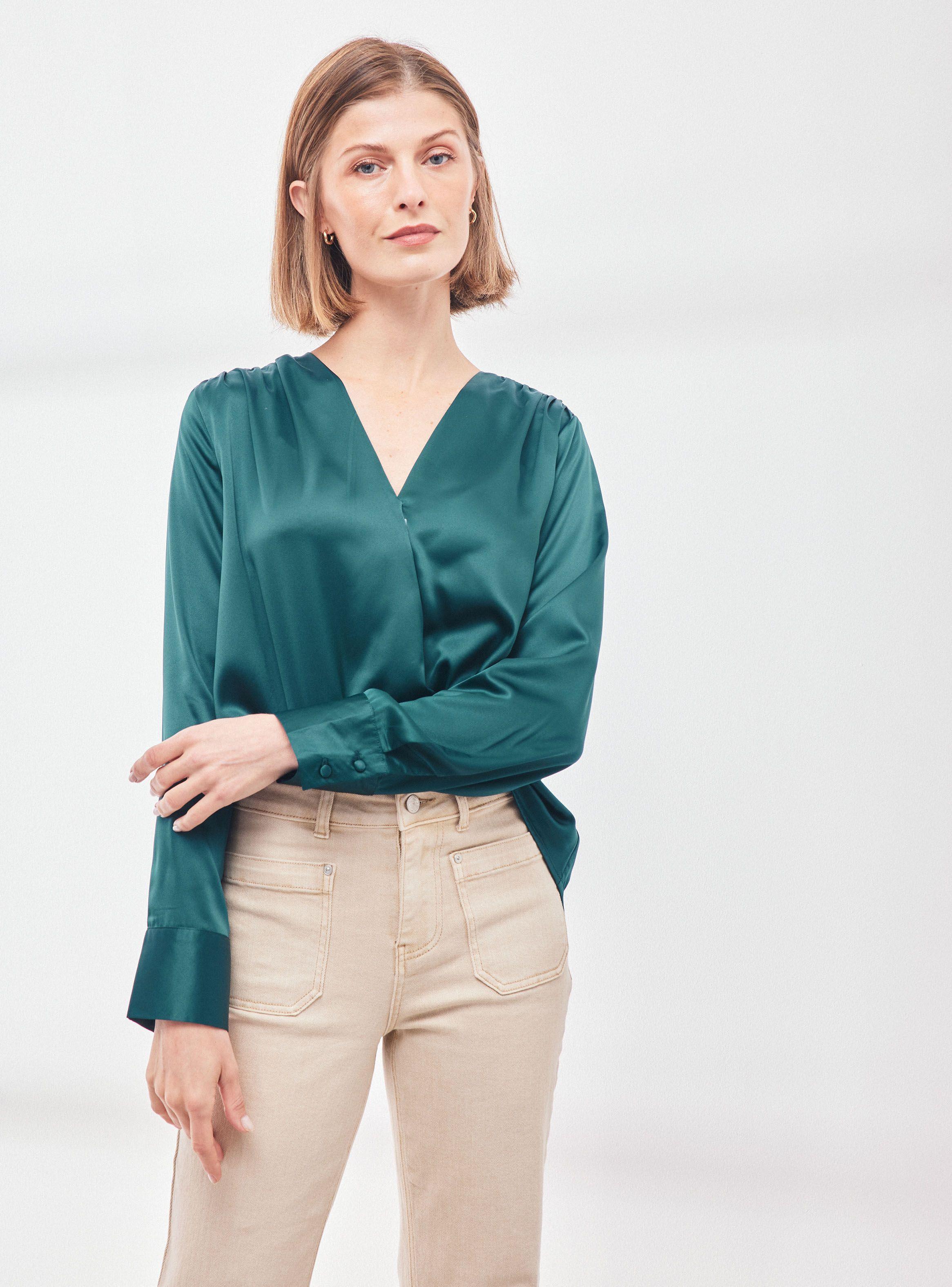 Blusa Cruzada con Broche-0