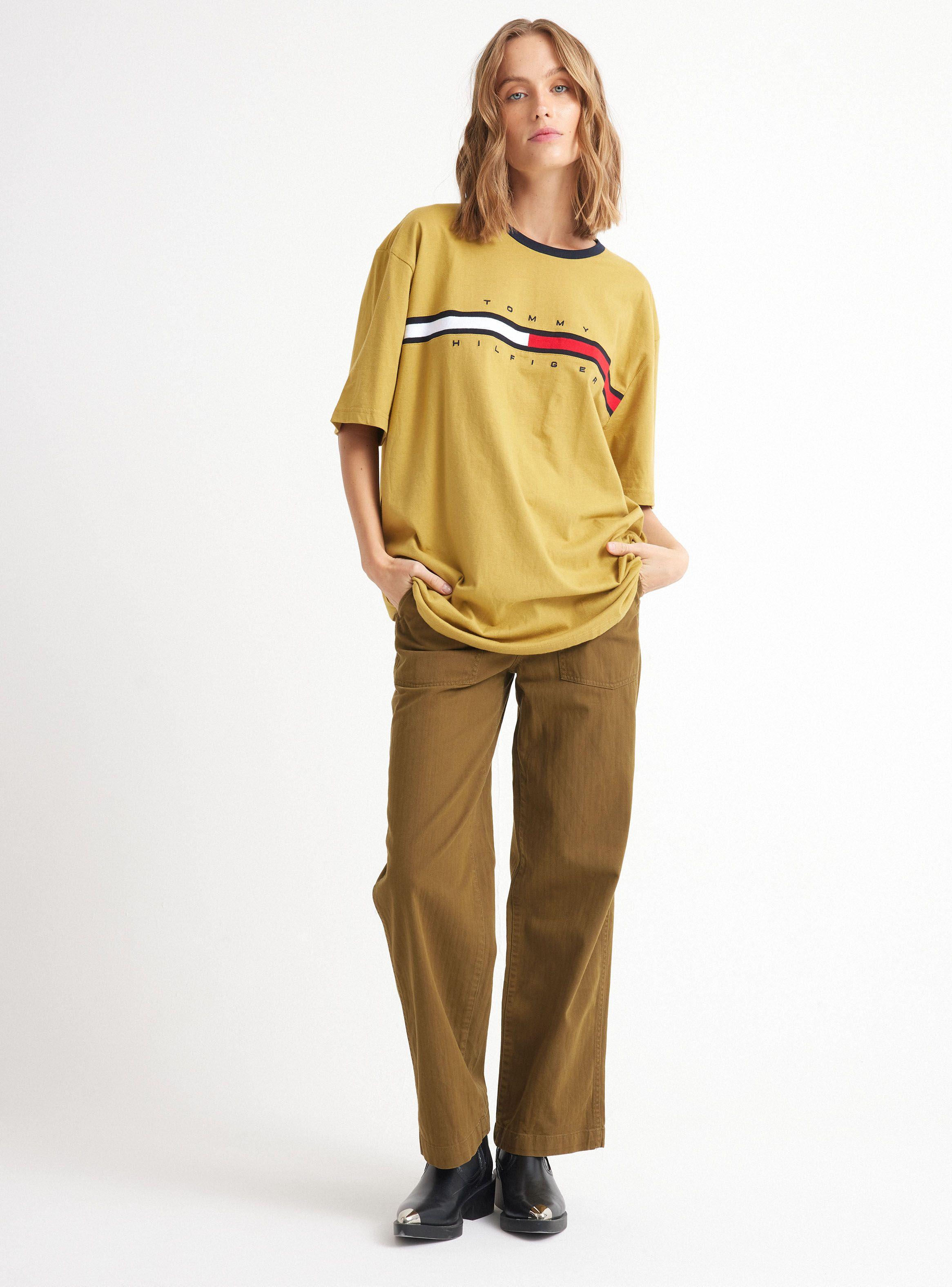 Polera Amarillo Tommy Hilfiger Talla XXL-3