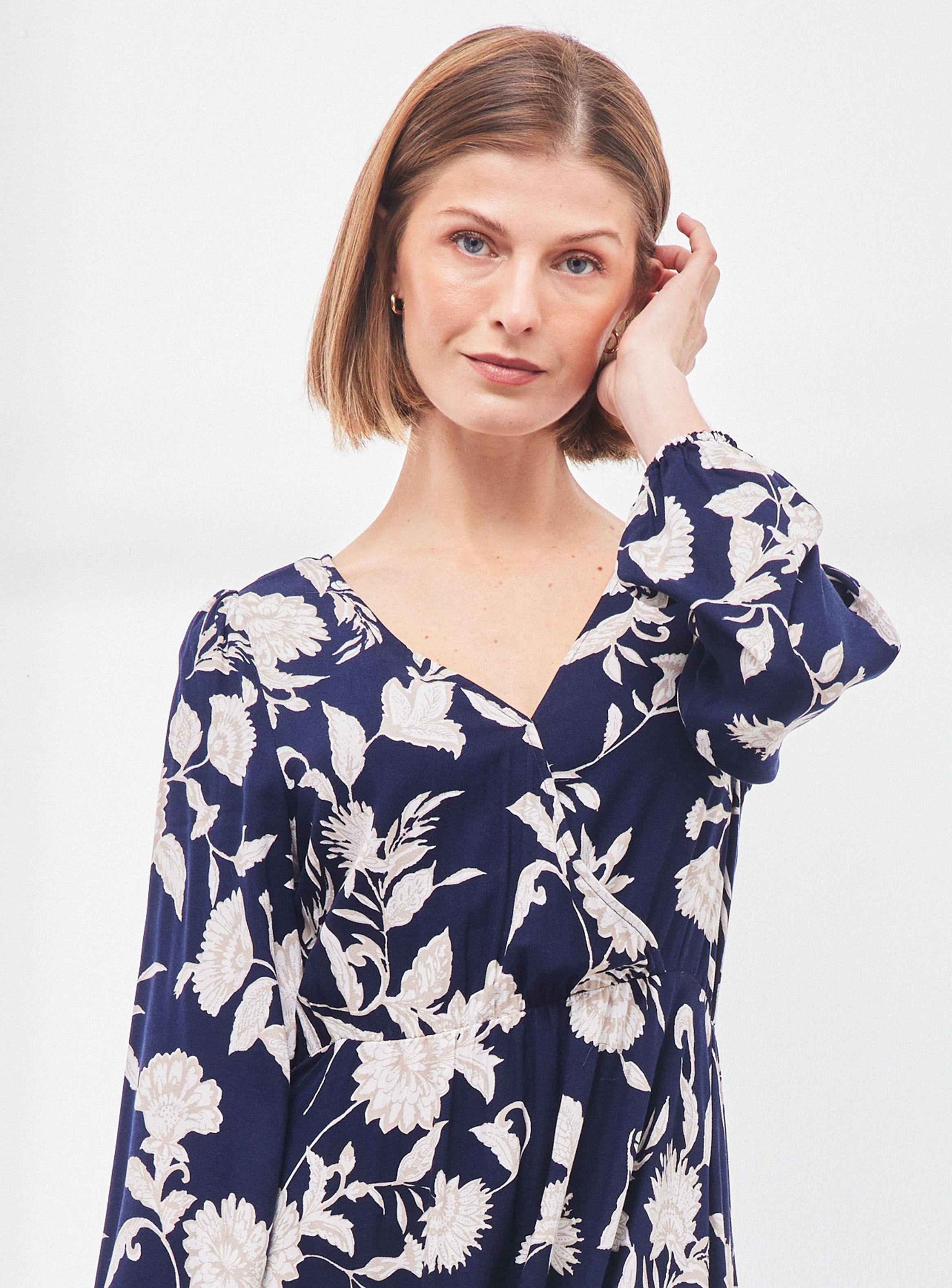 Vestido Estampado con Cruce en Escote-3