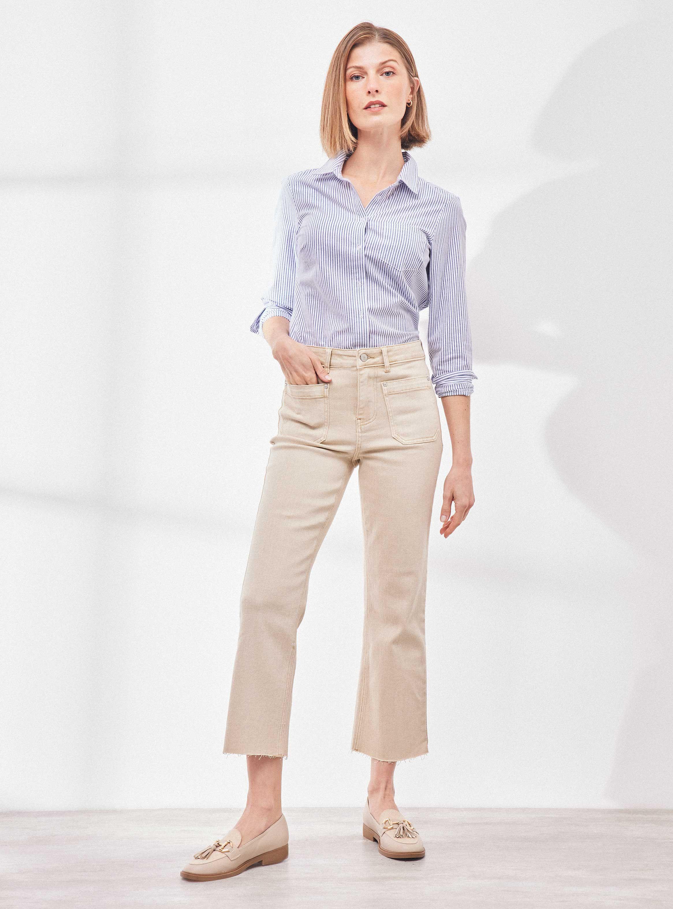 Jeans Kick Flare Bolsillos Delanteros-4