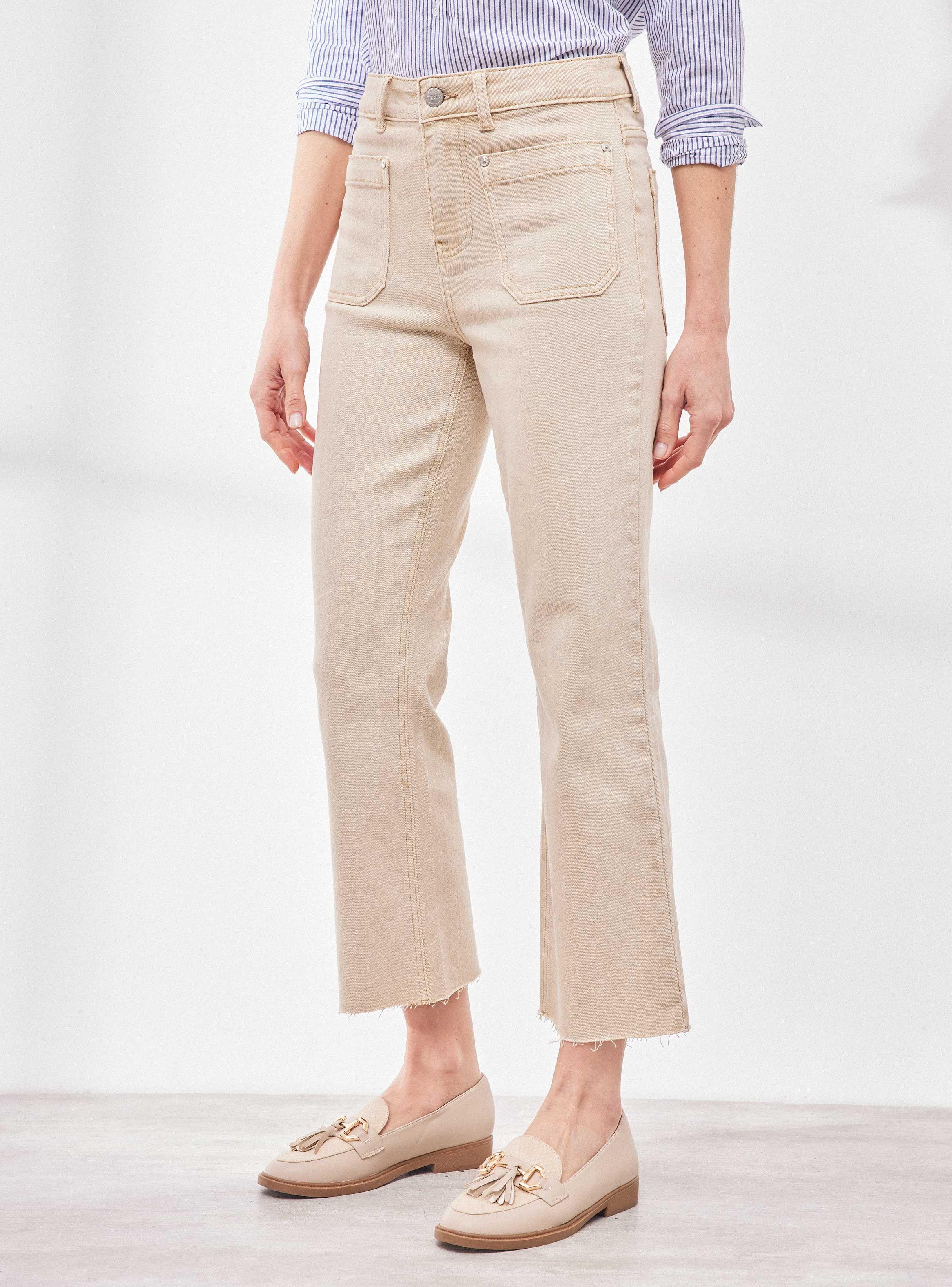 Jeans Kick Flare Bolsillos Delanteros-0