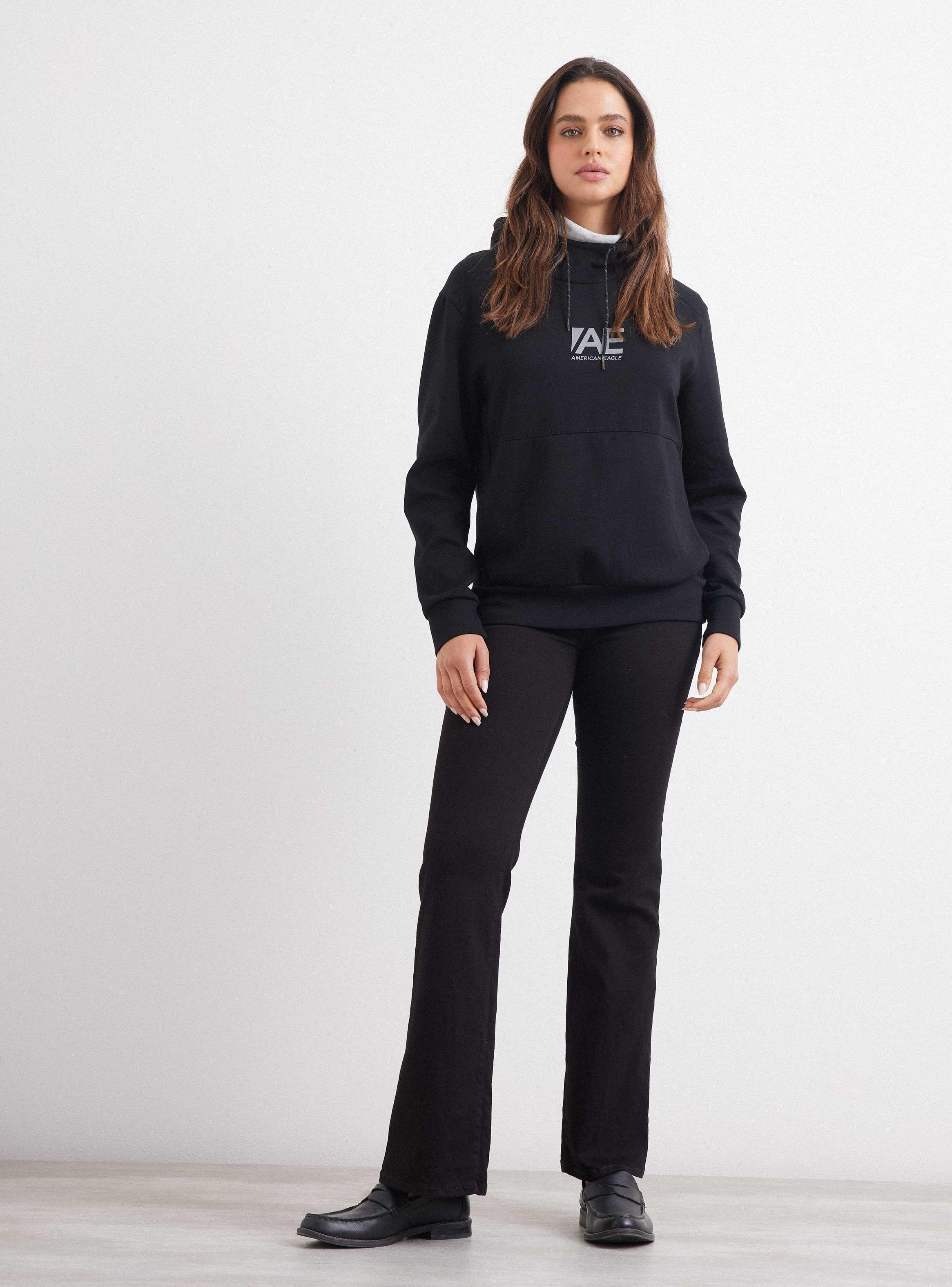 Polerón Negro American Eagle Talla M-3