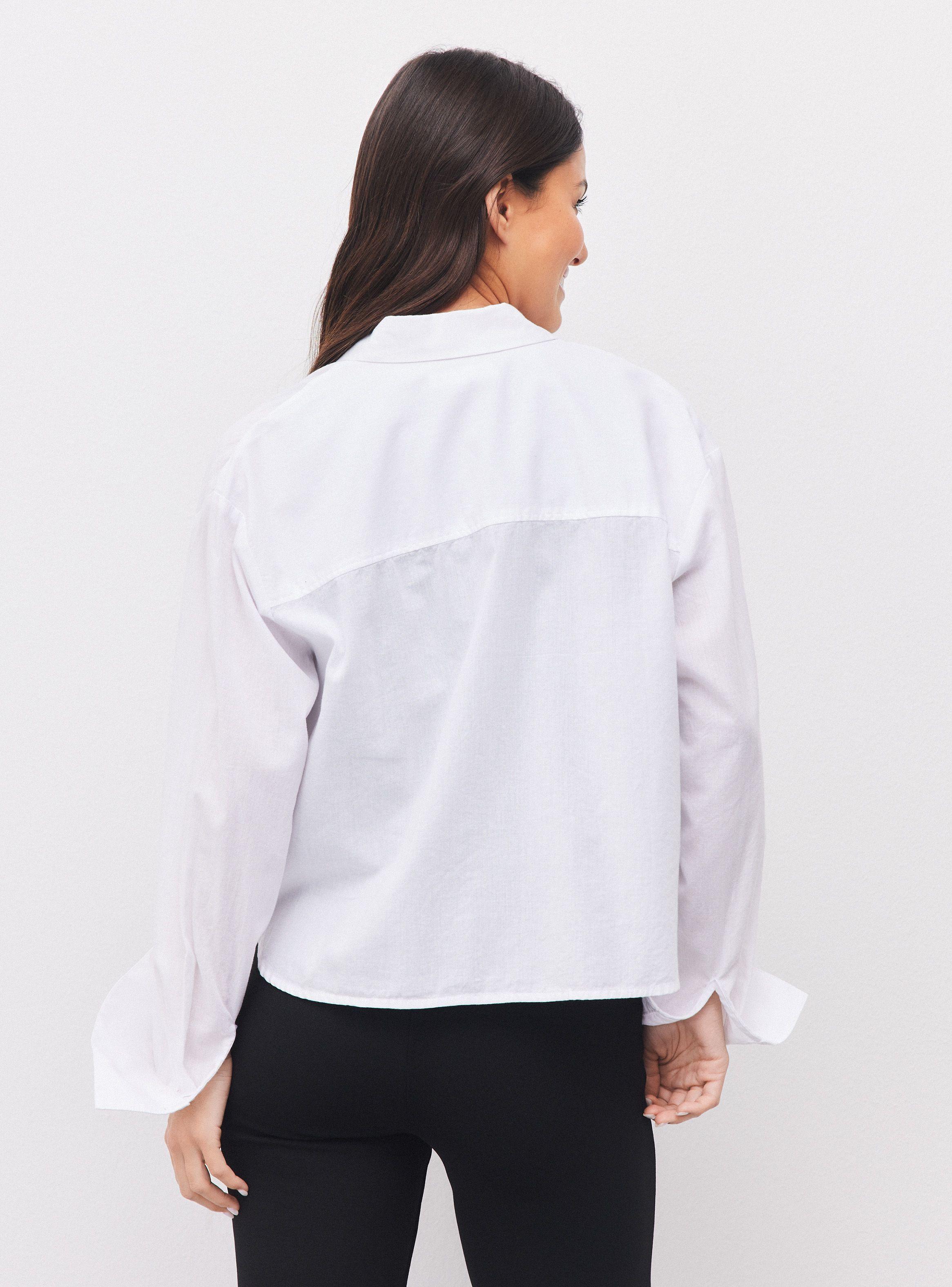 Blusa Cuello Camisero Crop-1