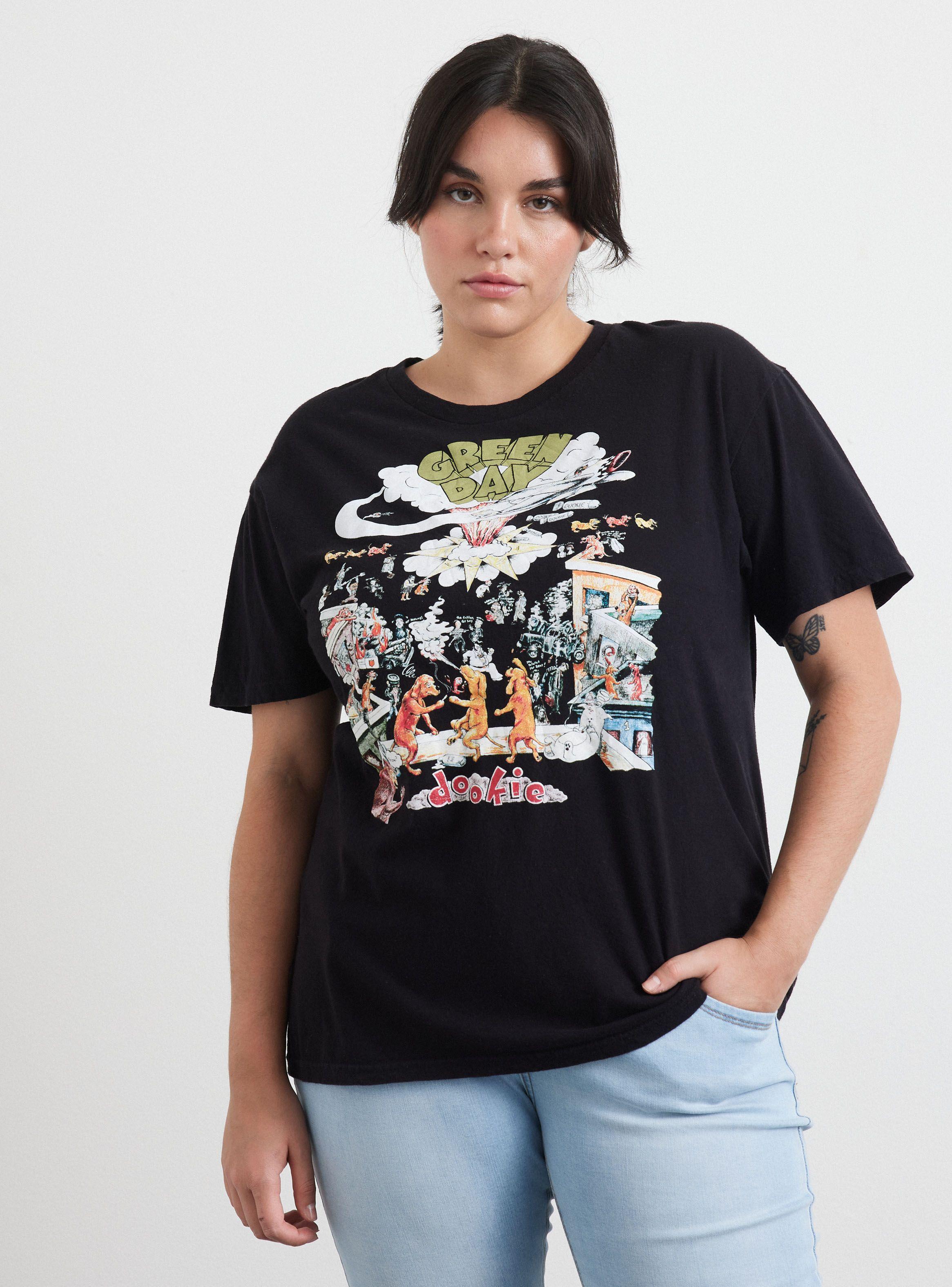 Polera Negro Green Day Talla L-0