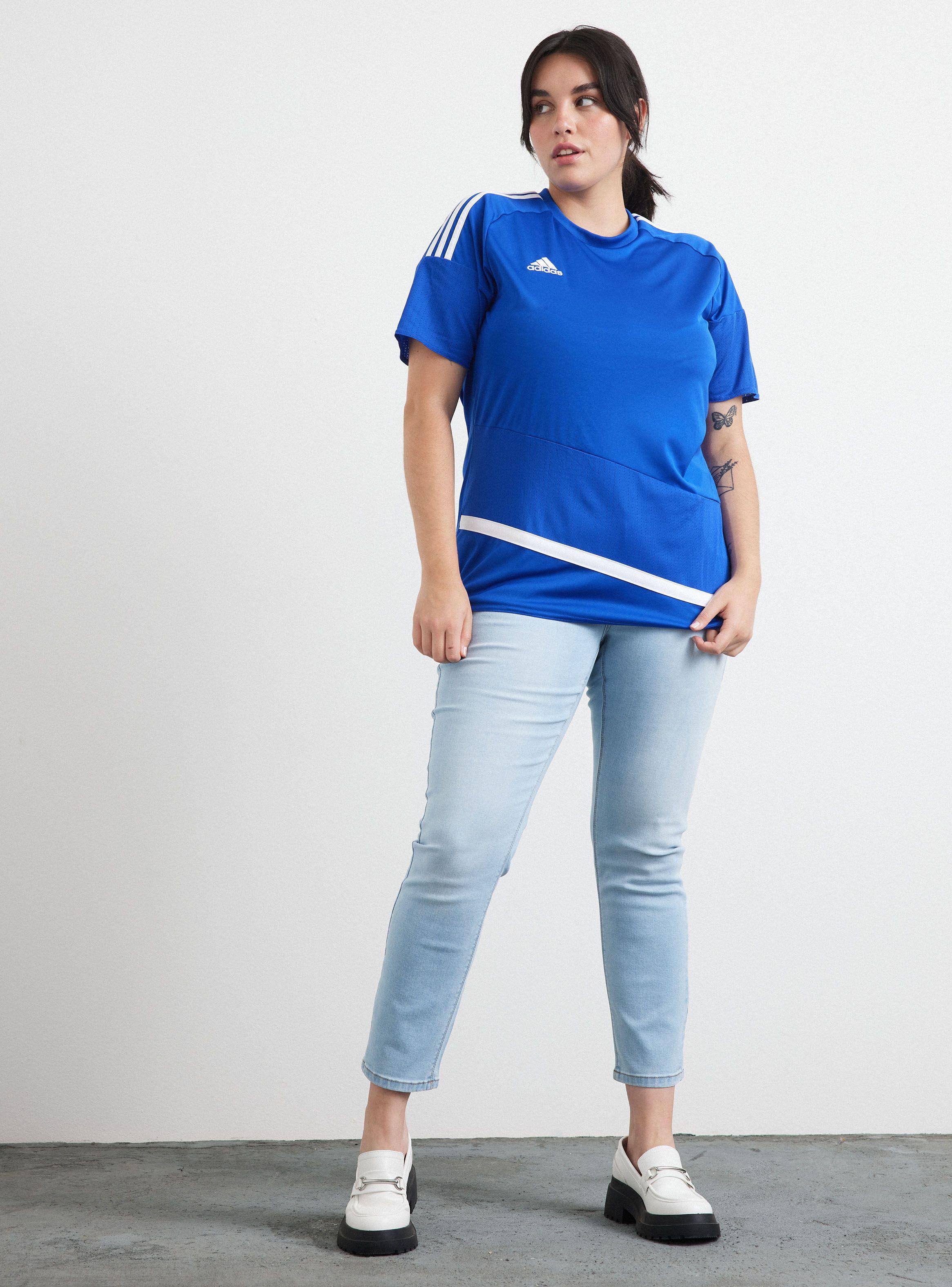 Polera Azul Adidas Talla L-3