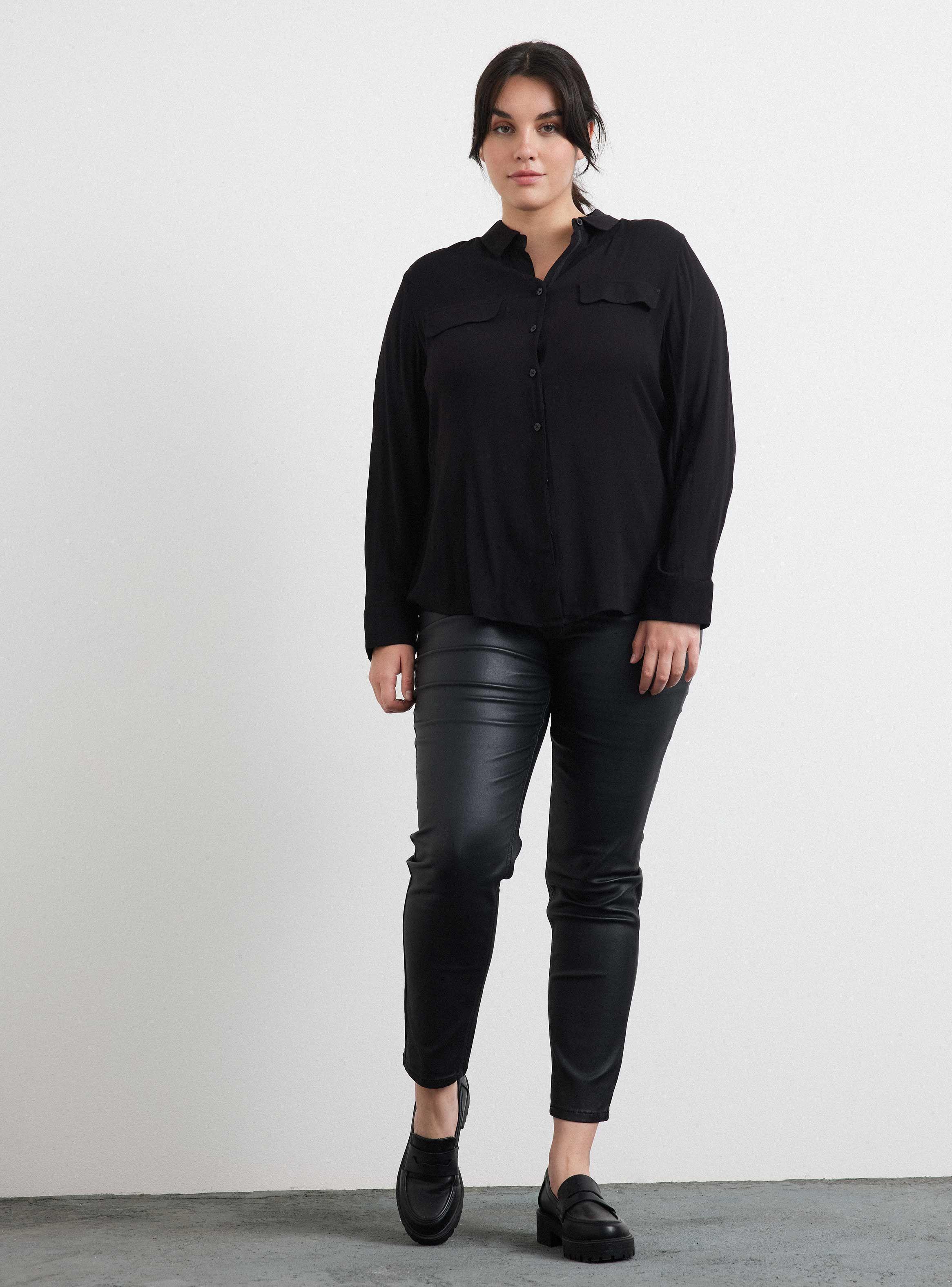 Blusa Negro Chico'S Talla L-3