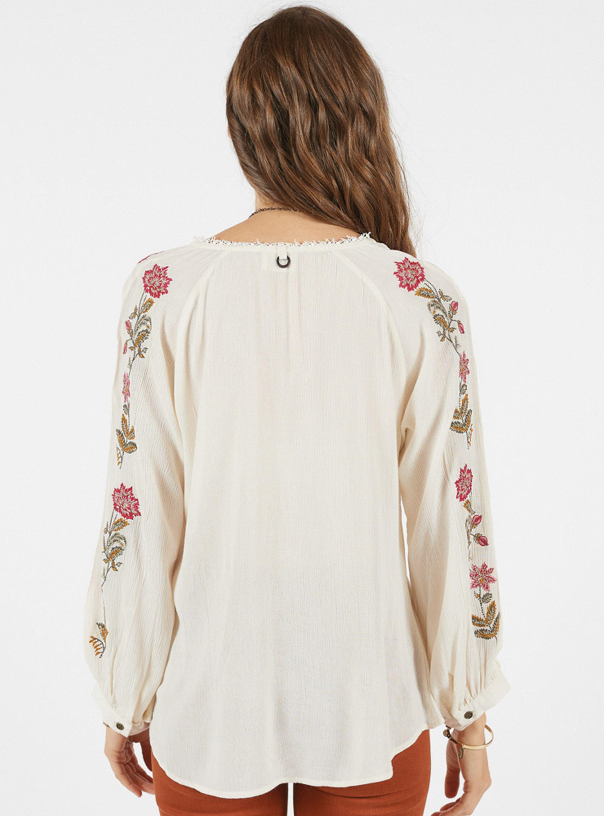 Blusa Flores Bordadas Bordada Umbrale-1