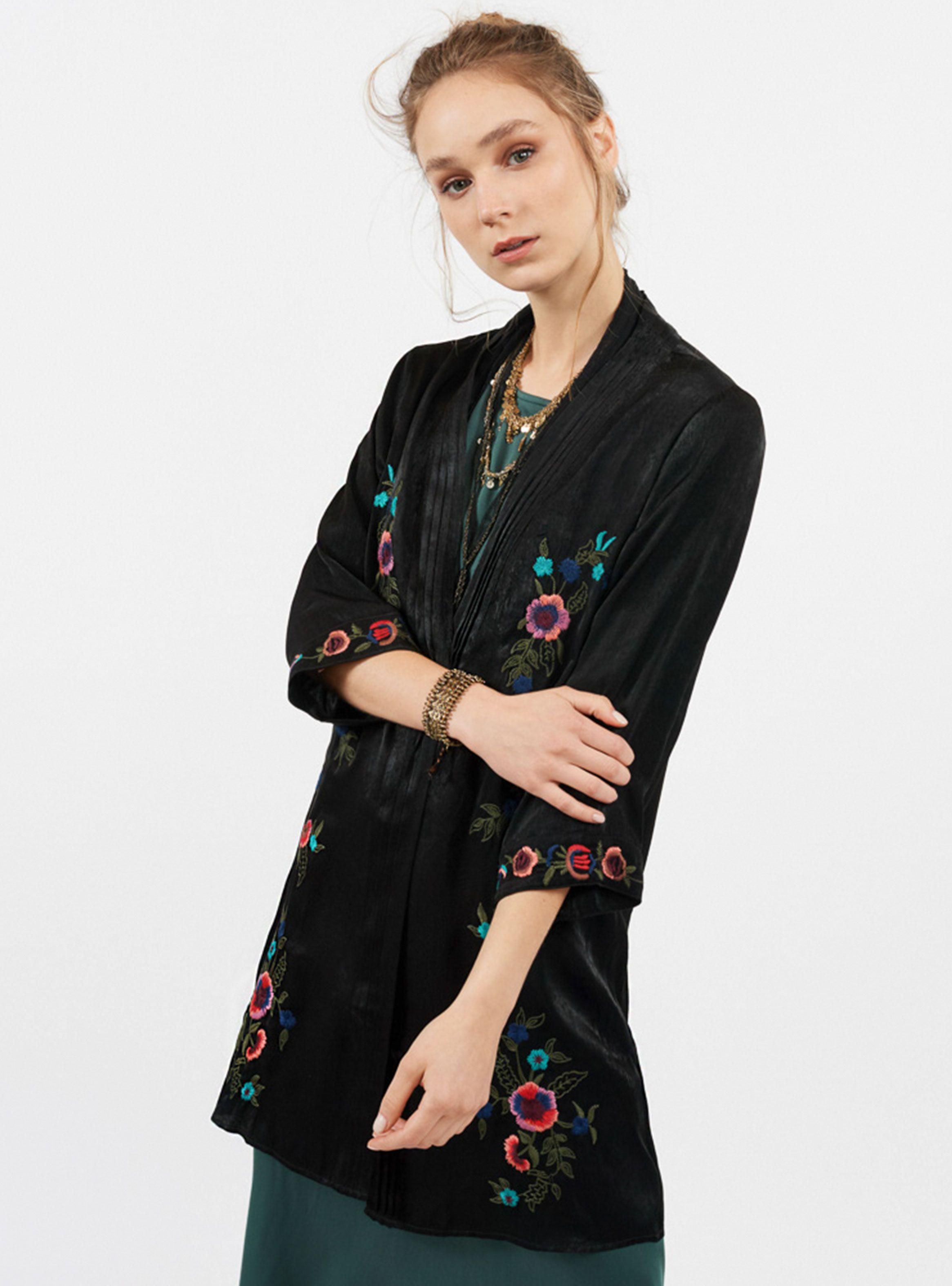 Kimono Satín Bordado Umbrale-0