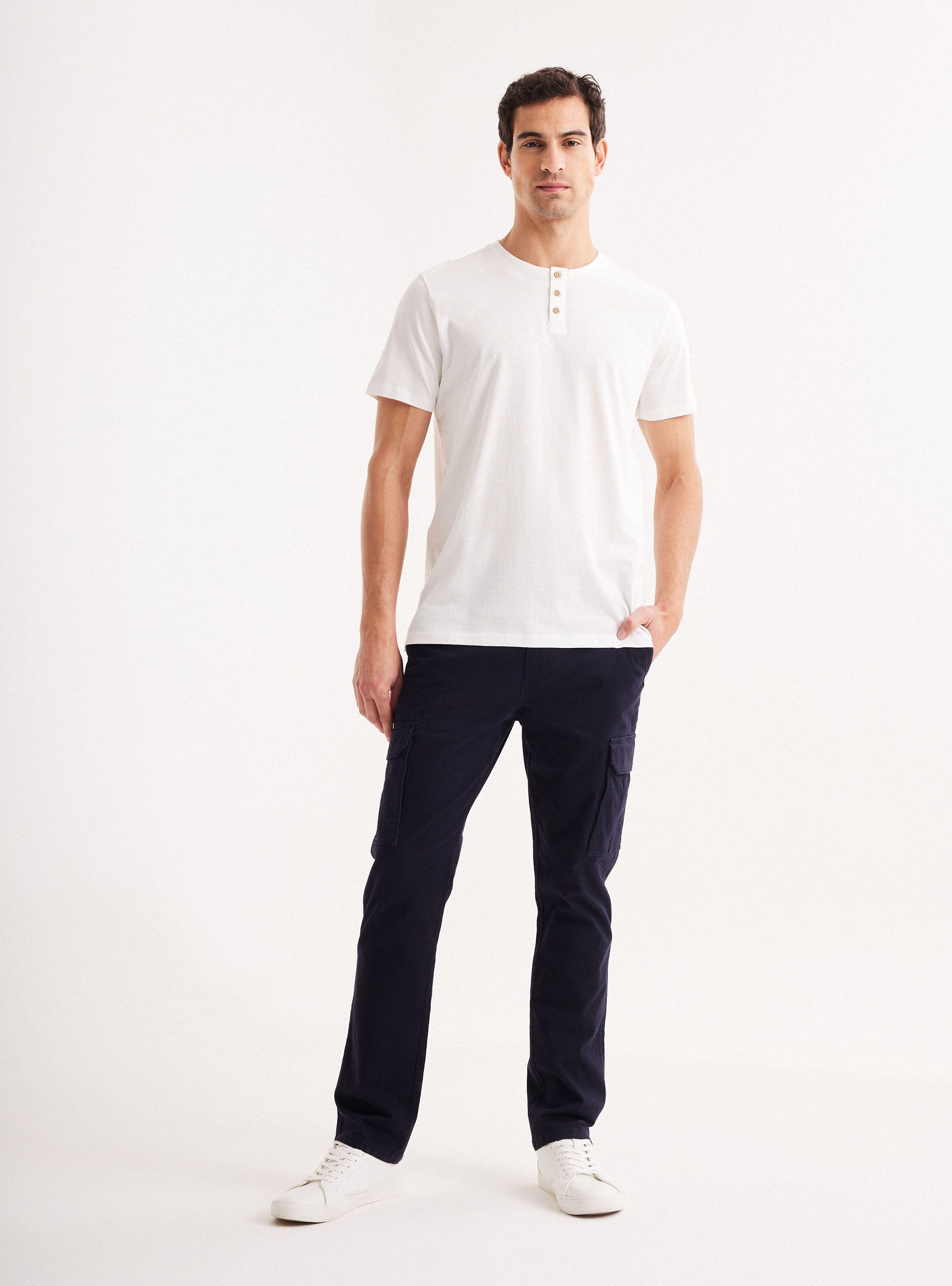 Polera Manga Corta Henley-4