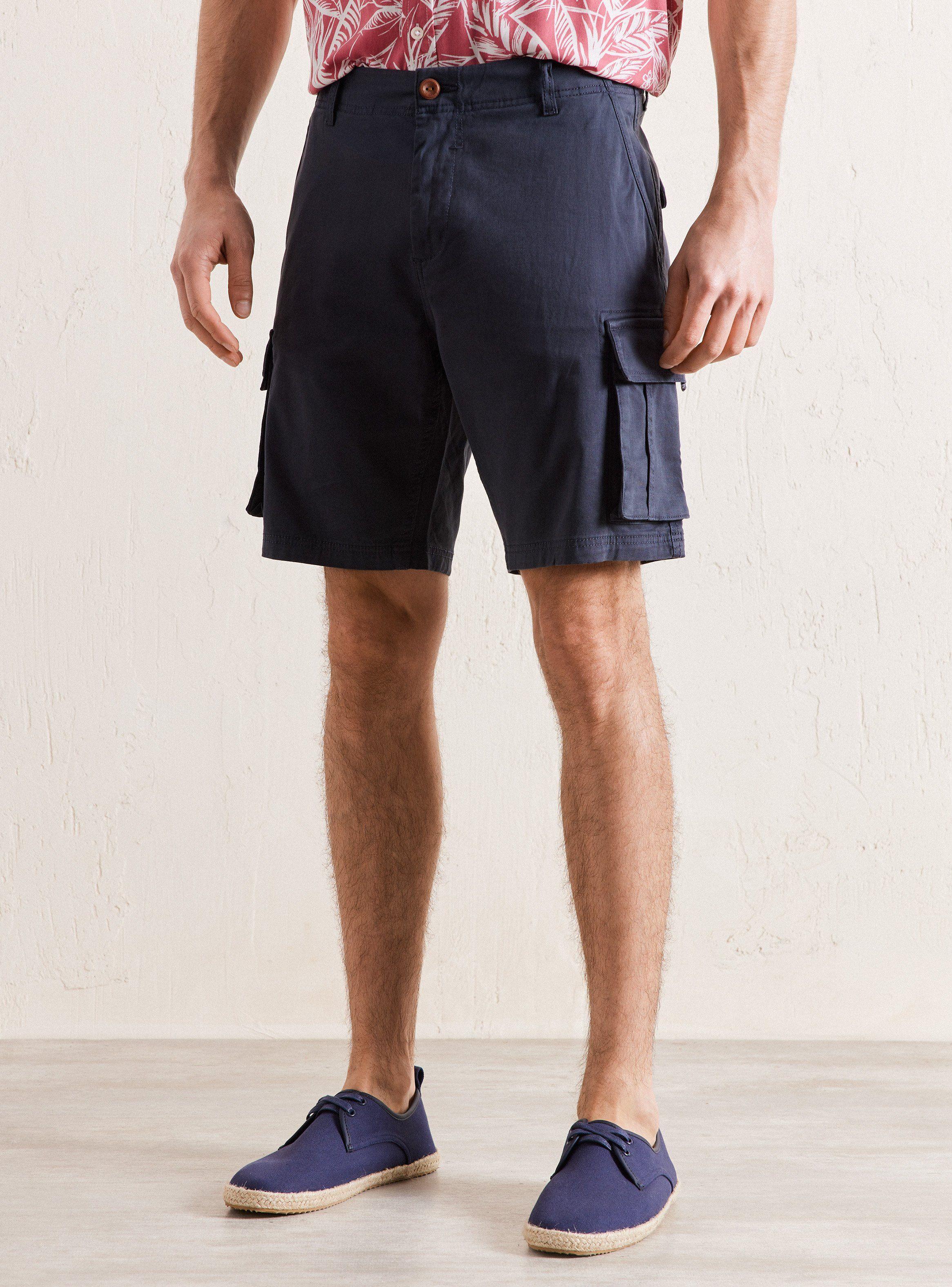 Bermuda Cargo Twill Algodón-0