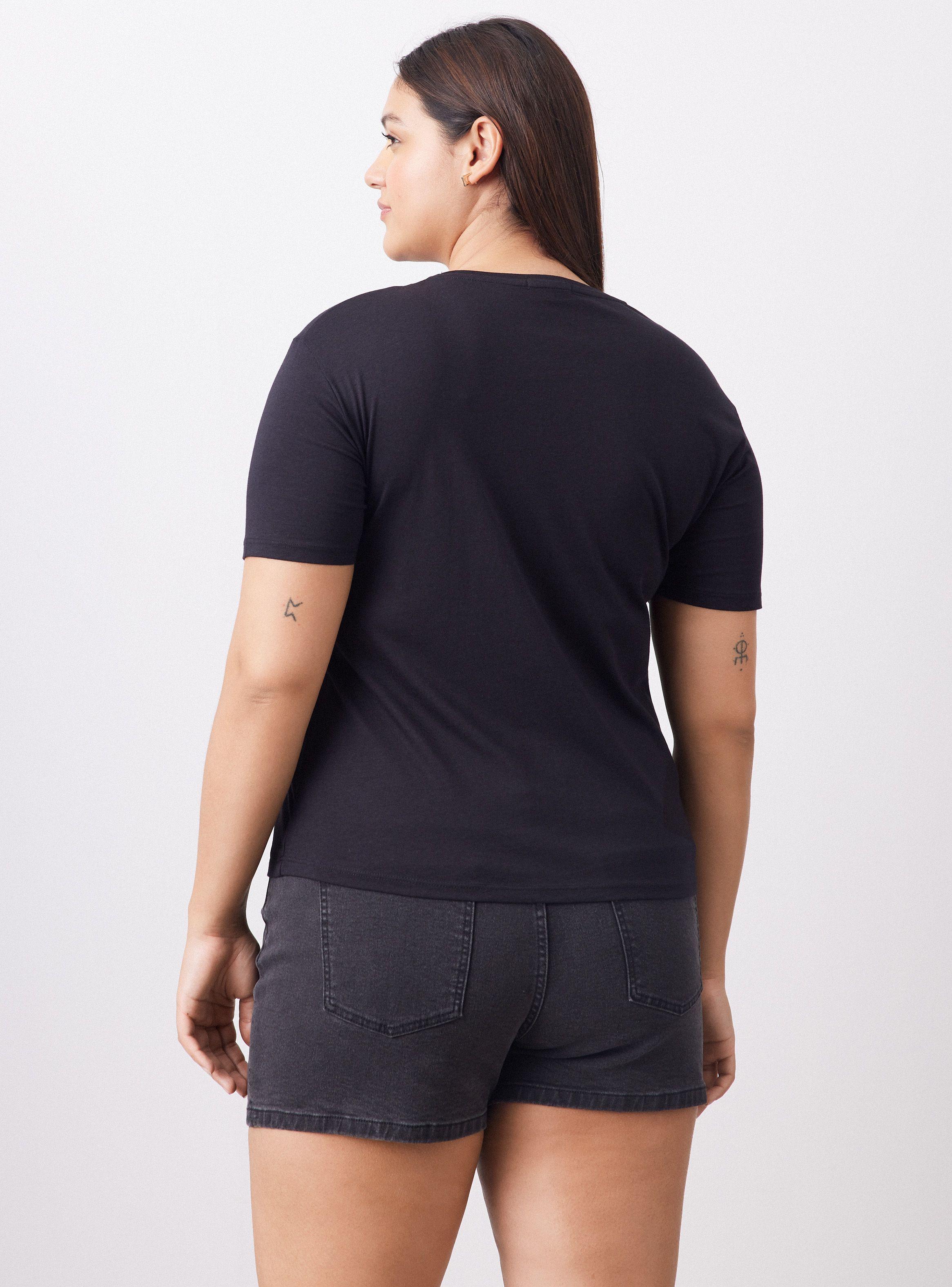 Polera Estampada Focal con Brillo-1