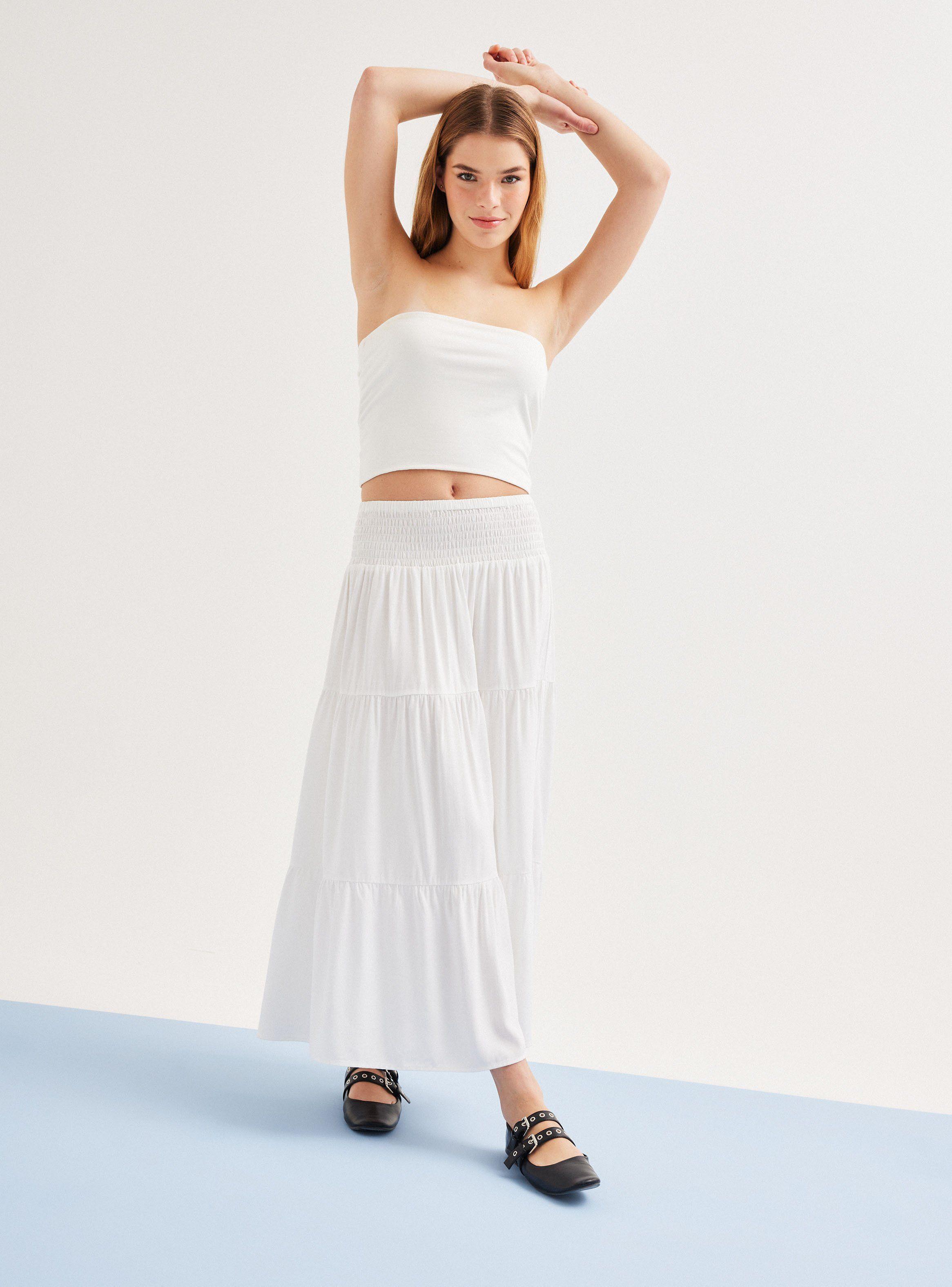 Polera Strapless Tela Frontal Doble-4