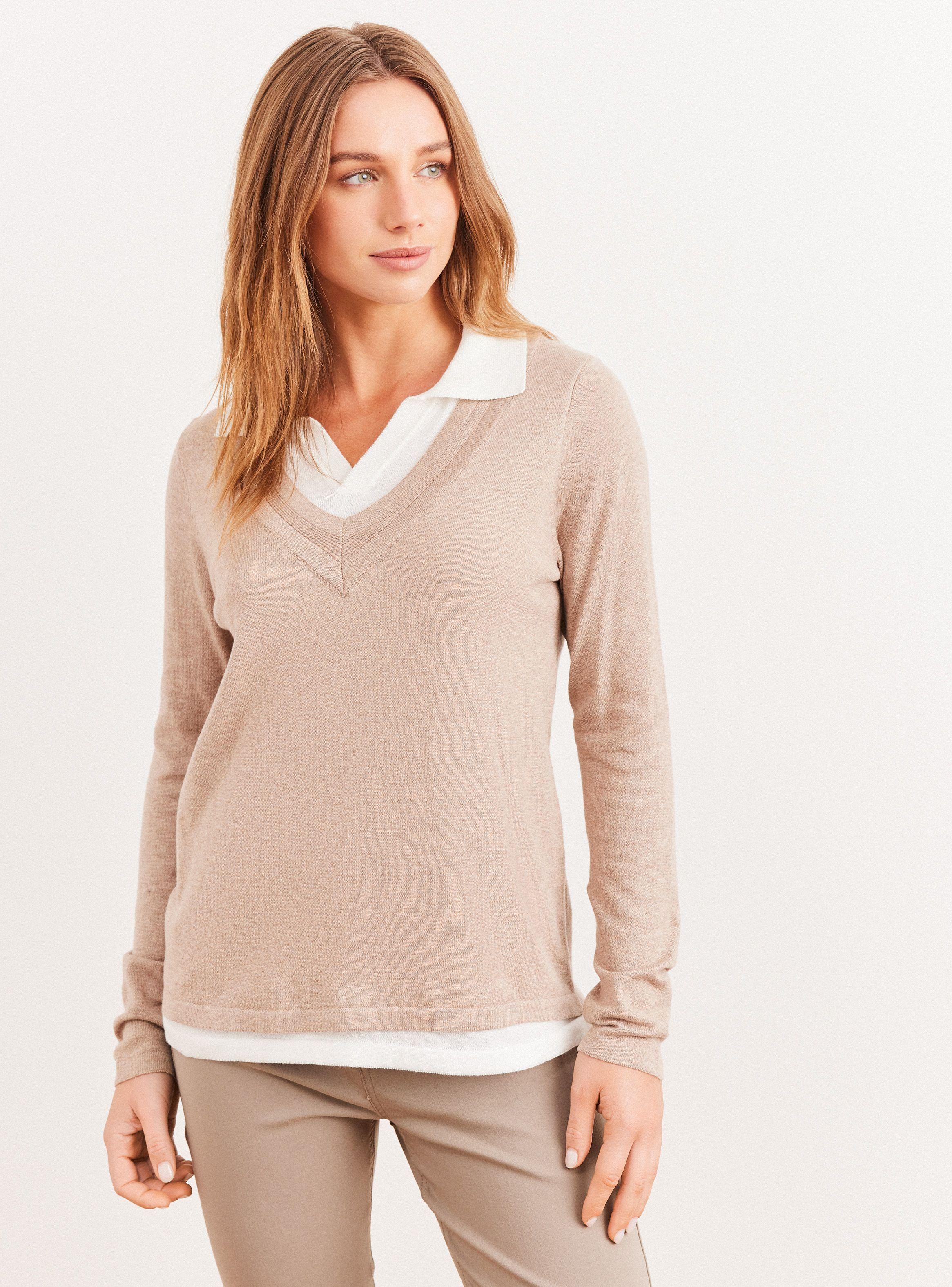 Sweater Adicional Cuello Camisero-0