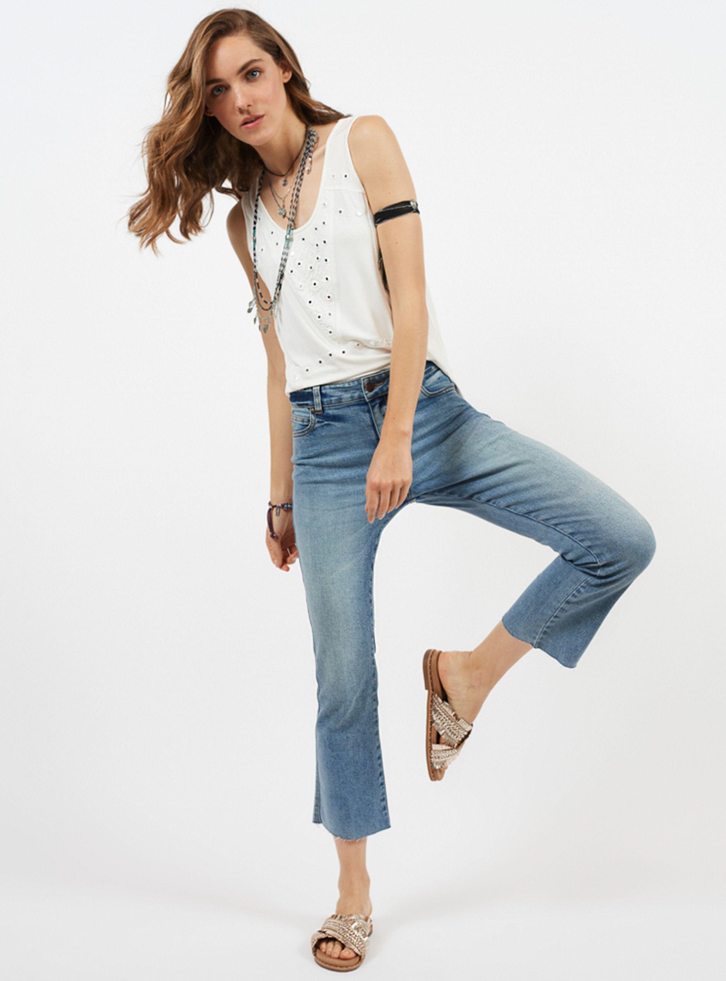 Jeans Pitillo Print y Aplicaciones Umbrale-3