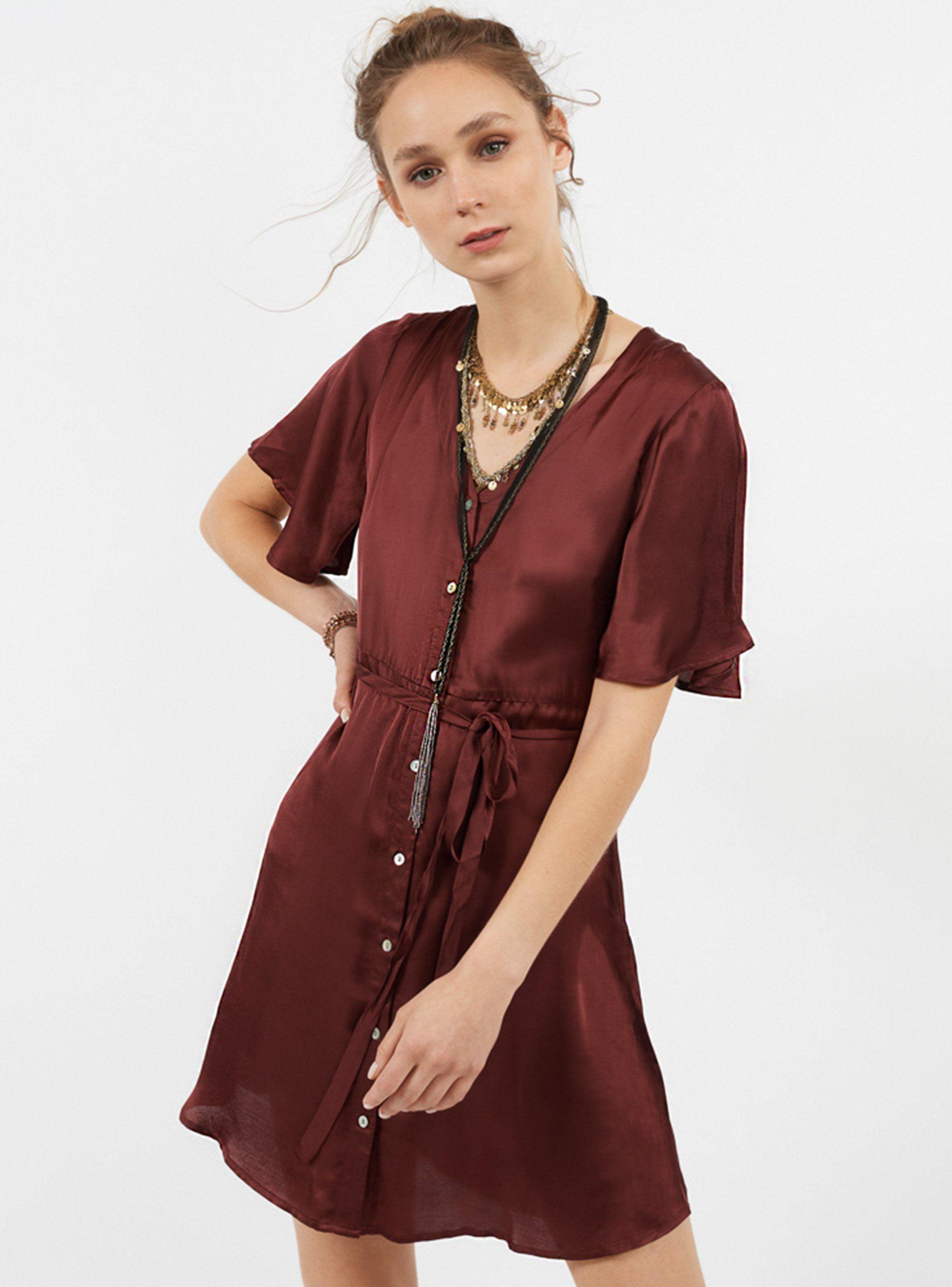 Vestido Corto Satín Umbrale-0