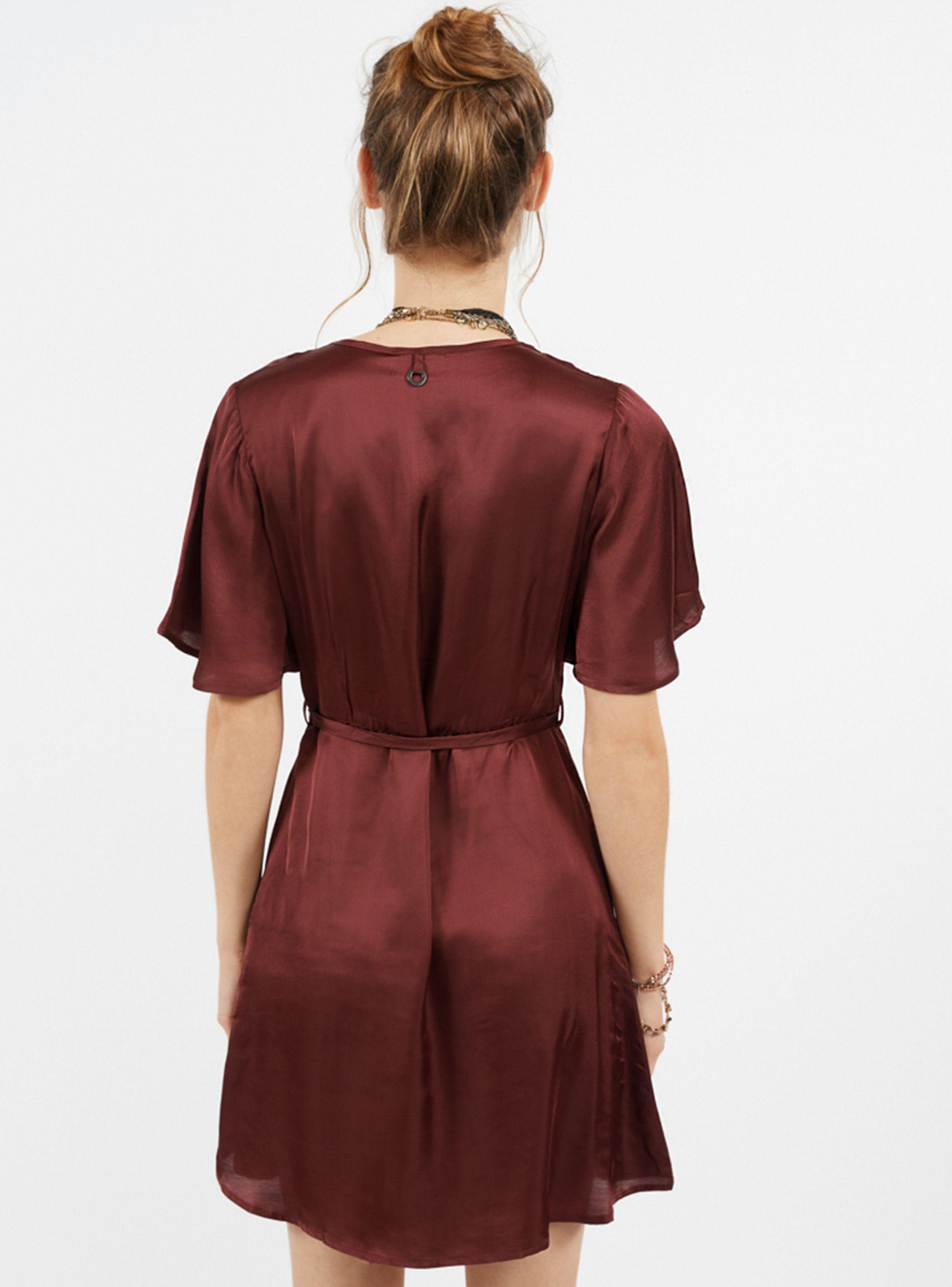 Vestido Corto Satín Umbrale-1