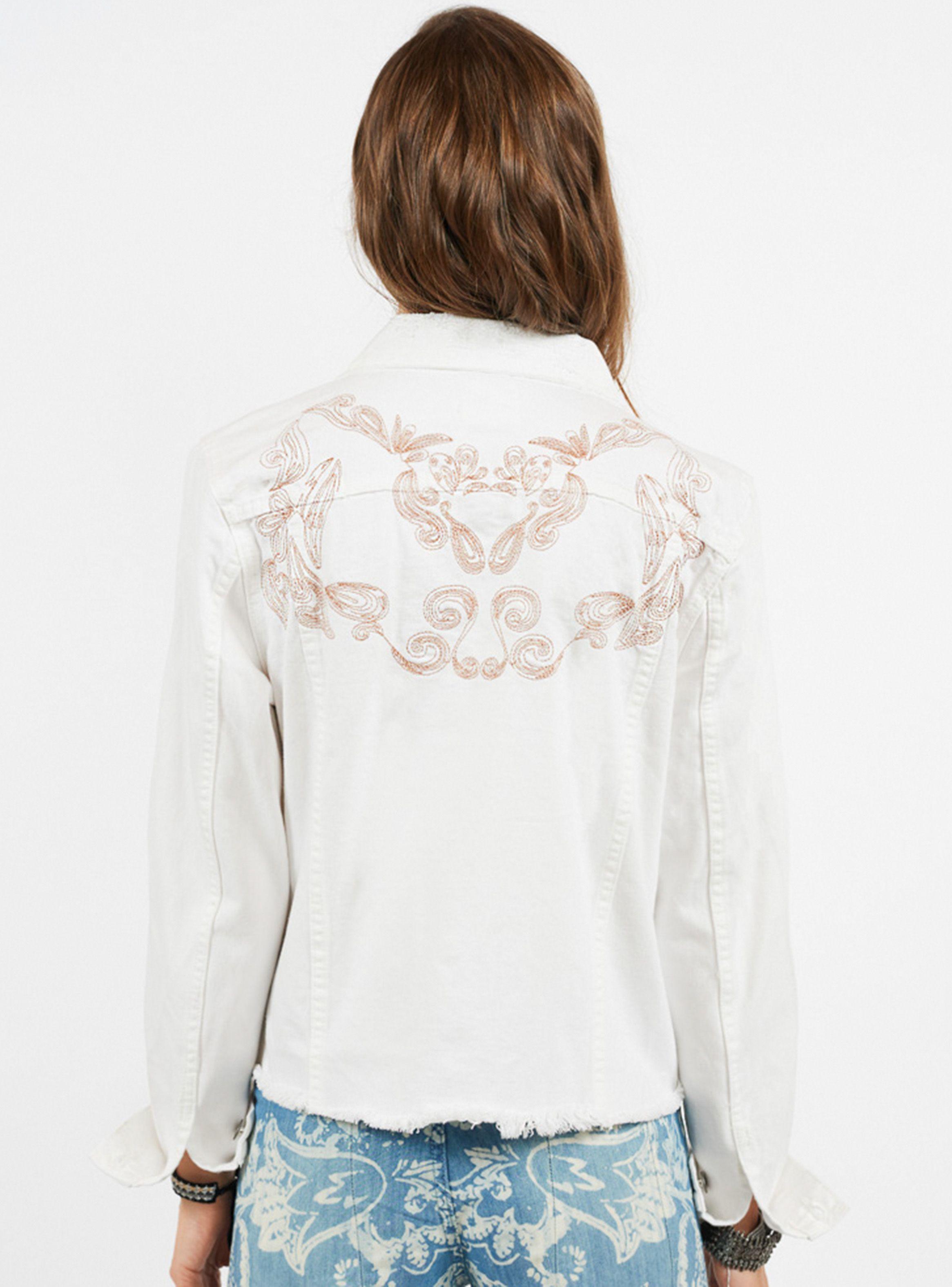 Chaqueta Jeans Bordado Espalda Umbrale Be-1