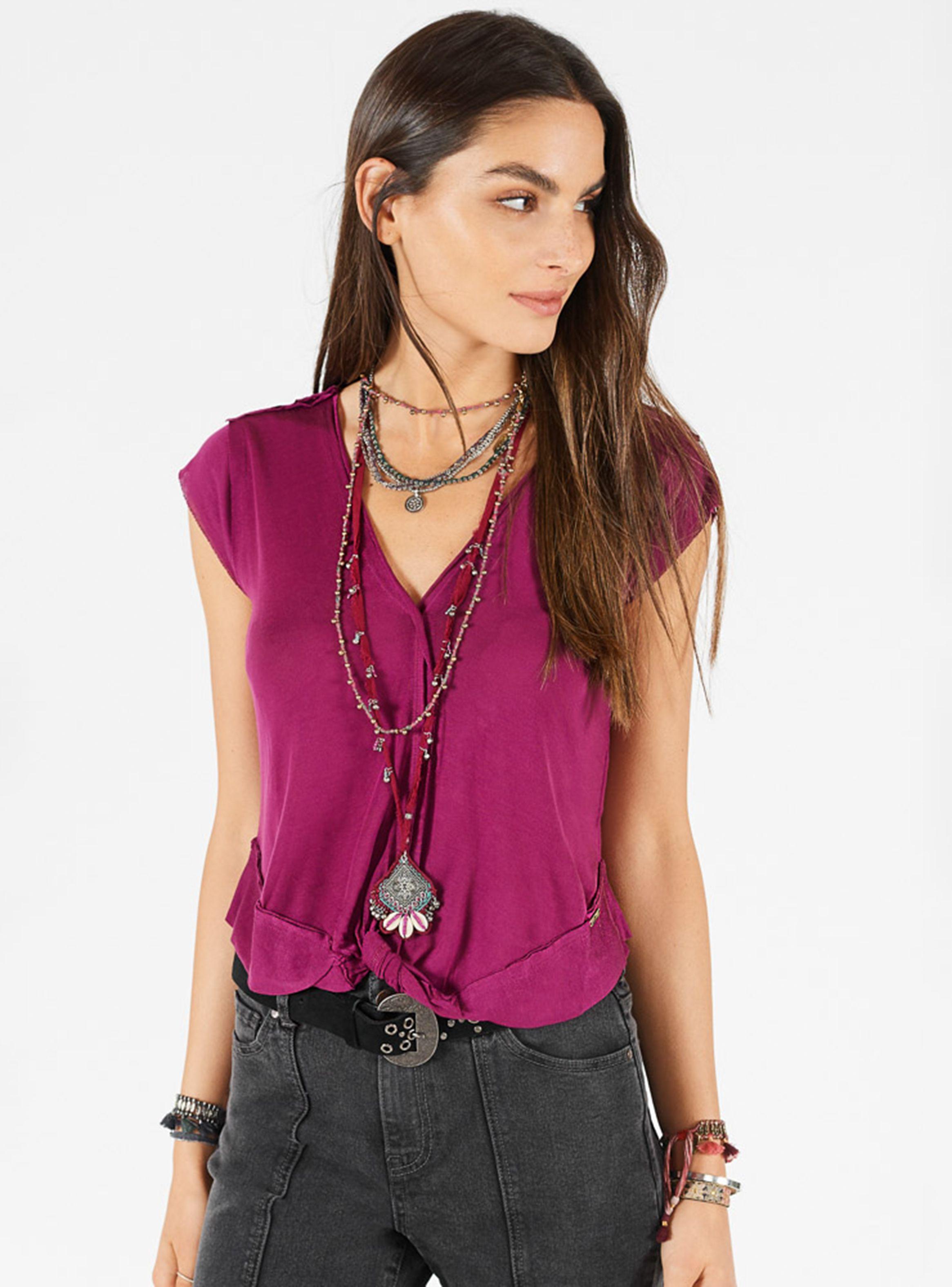 Polera Sustentable Nudo Delantero Umbrale Be-0