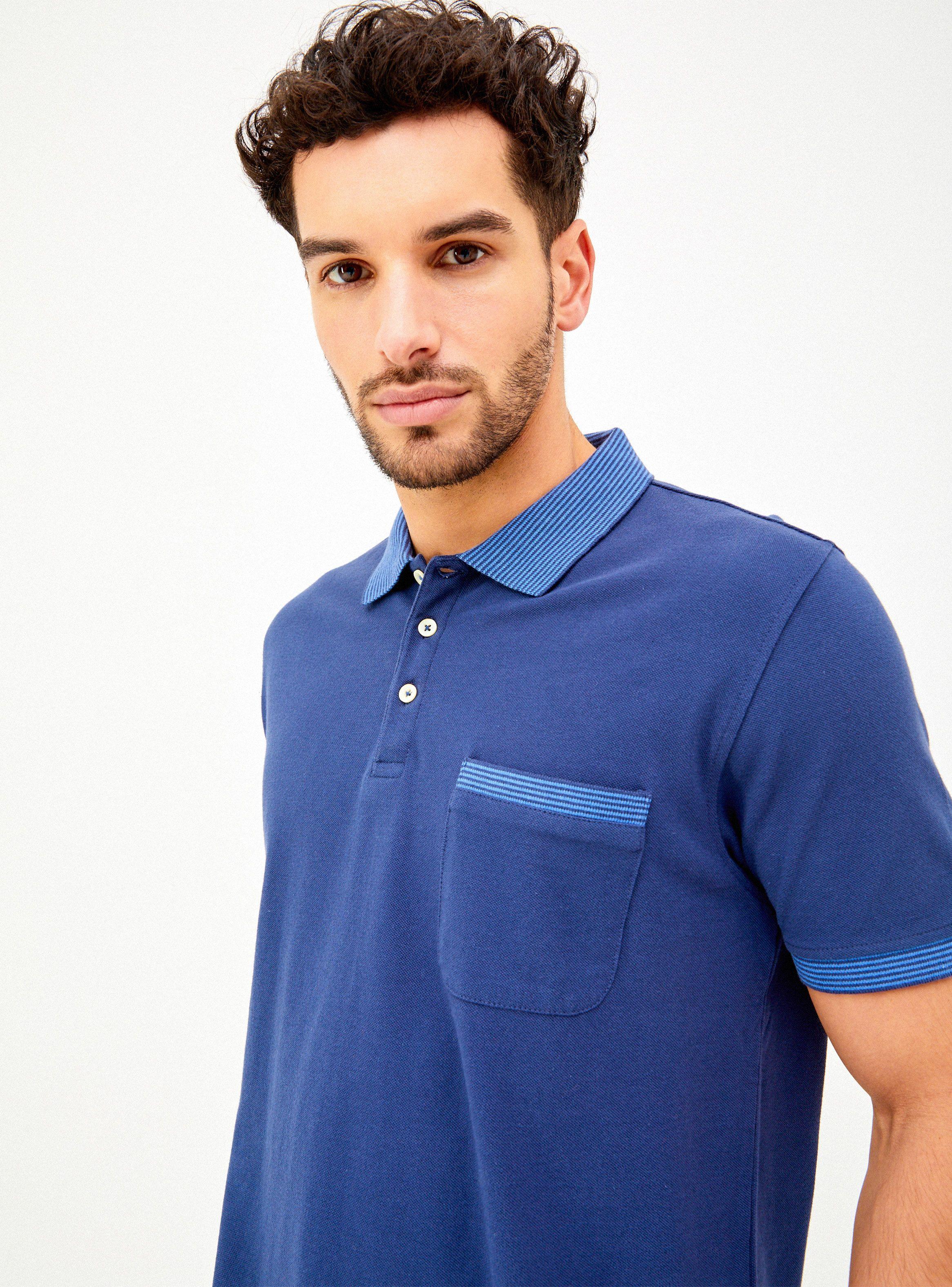 Polera Piqué Bitono Manga Corta-2