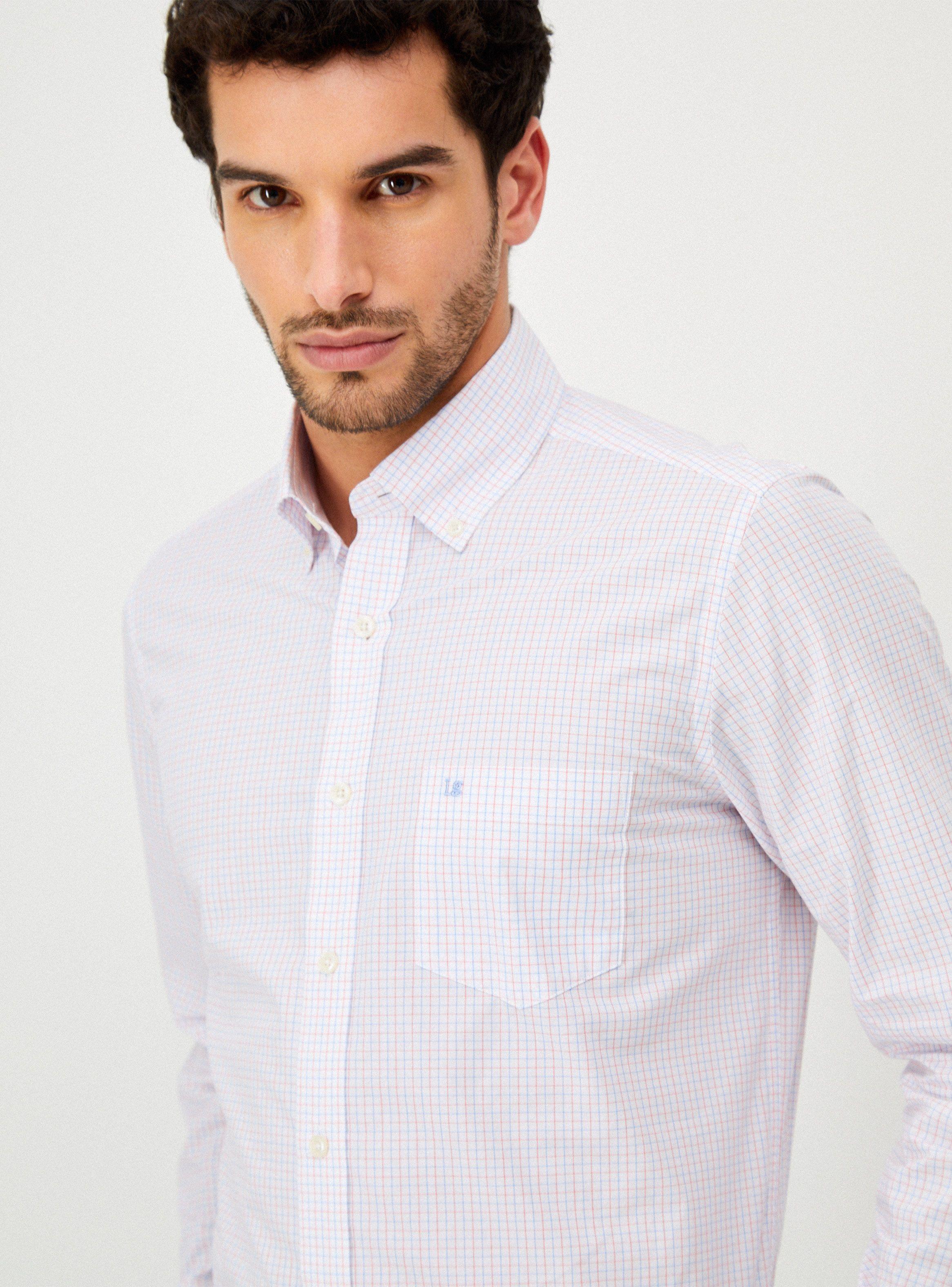 Camisa Cuadros Básica Manga Larga-2