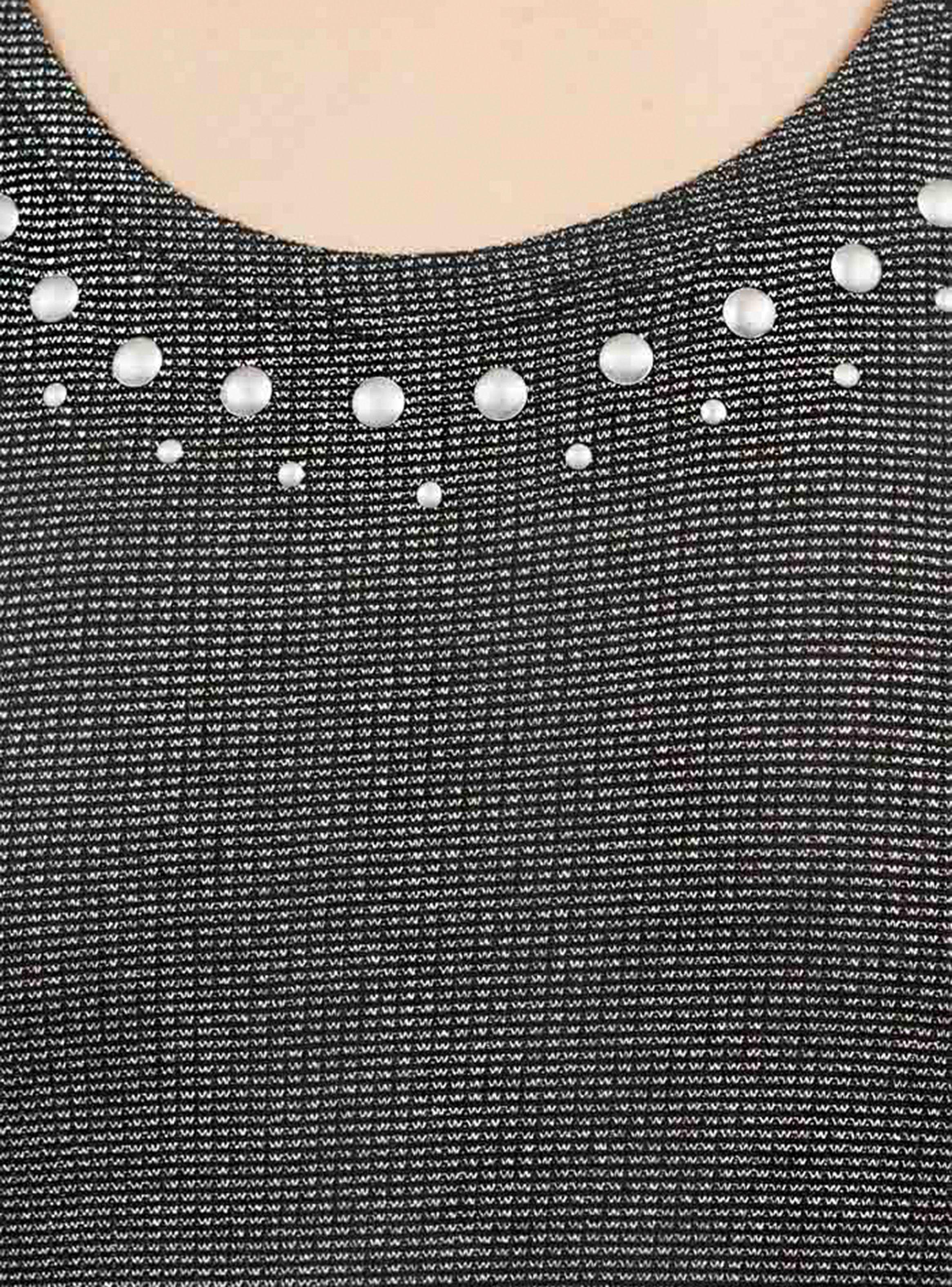 Vestido Largo Brillante Tachas Umbrale Be-2