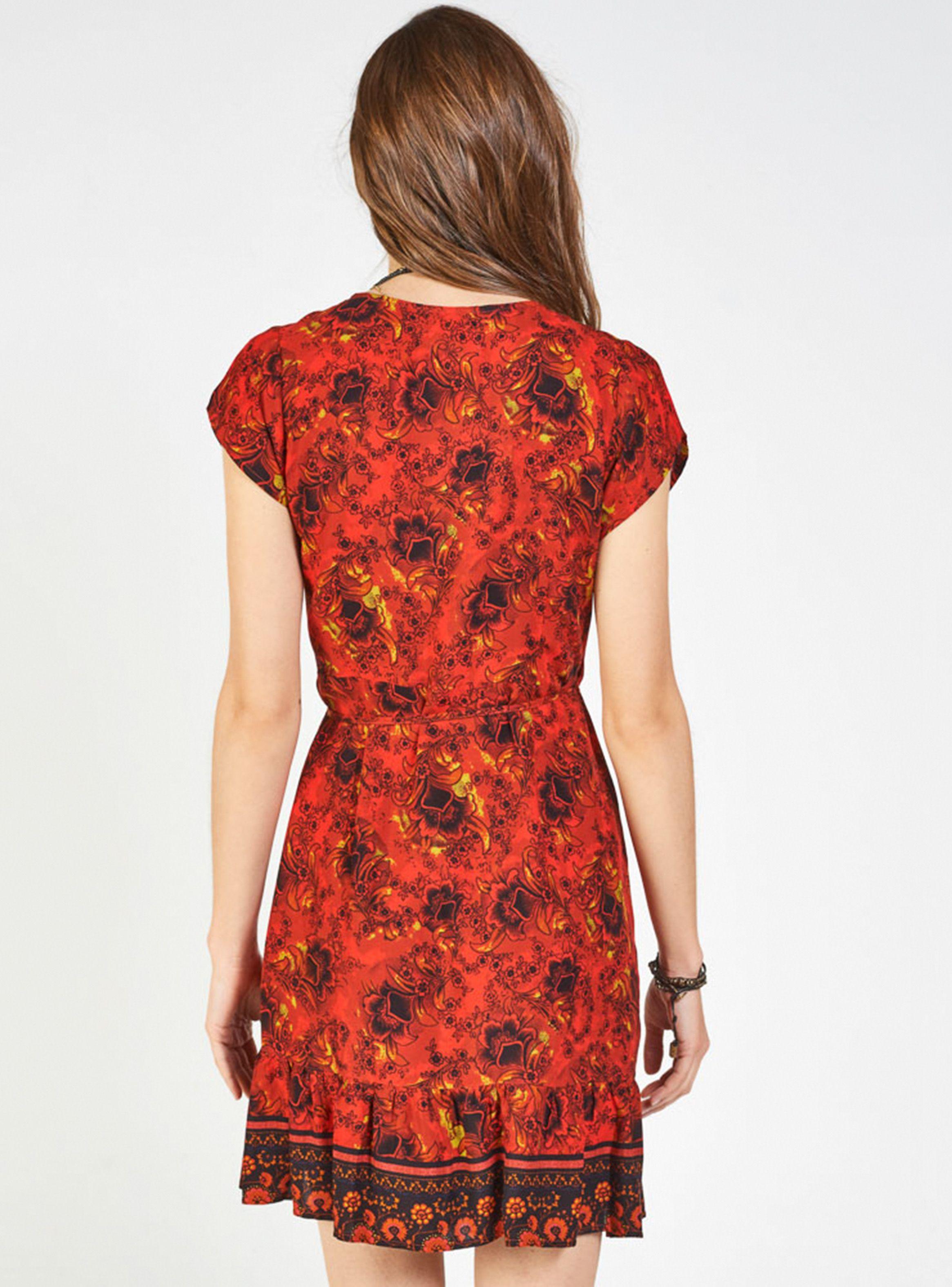 Vestido Corto Print Flores Umbrale Be-1