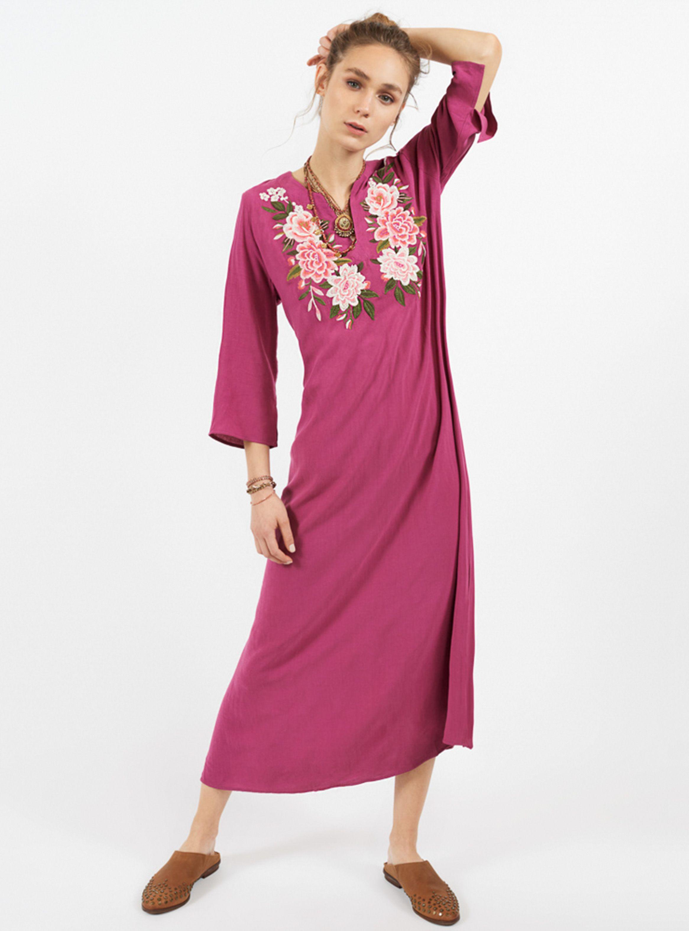 Vestido Kaftan Bordado-0