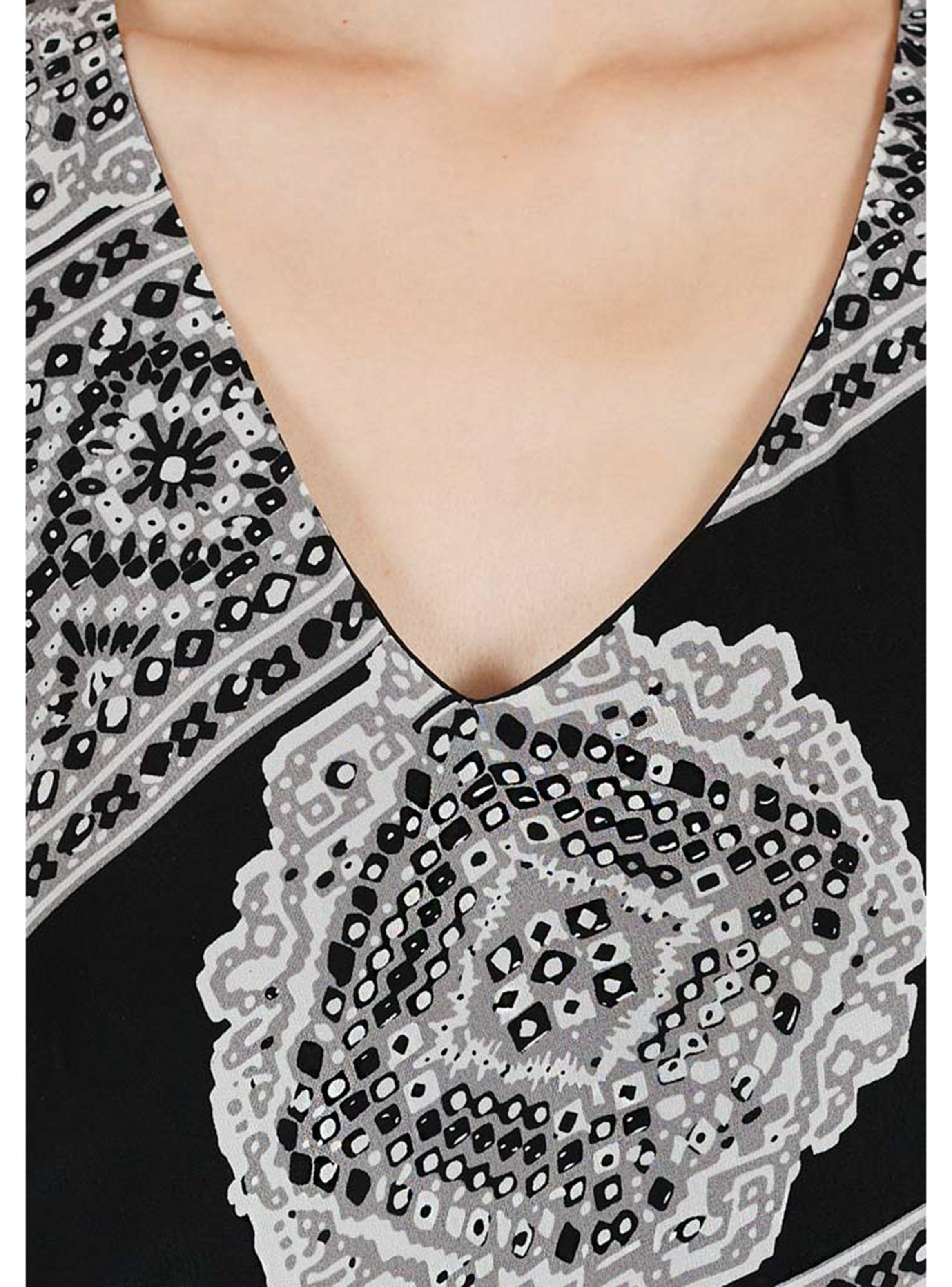 Vestido de Gasa al Sesgo Estampado Umbrale Woman-3