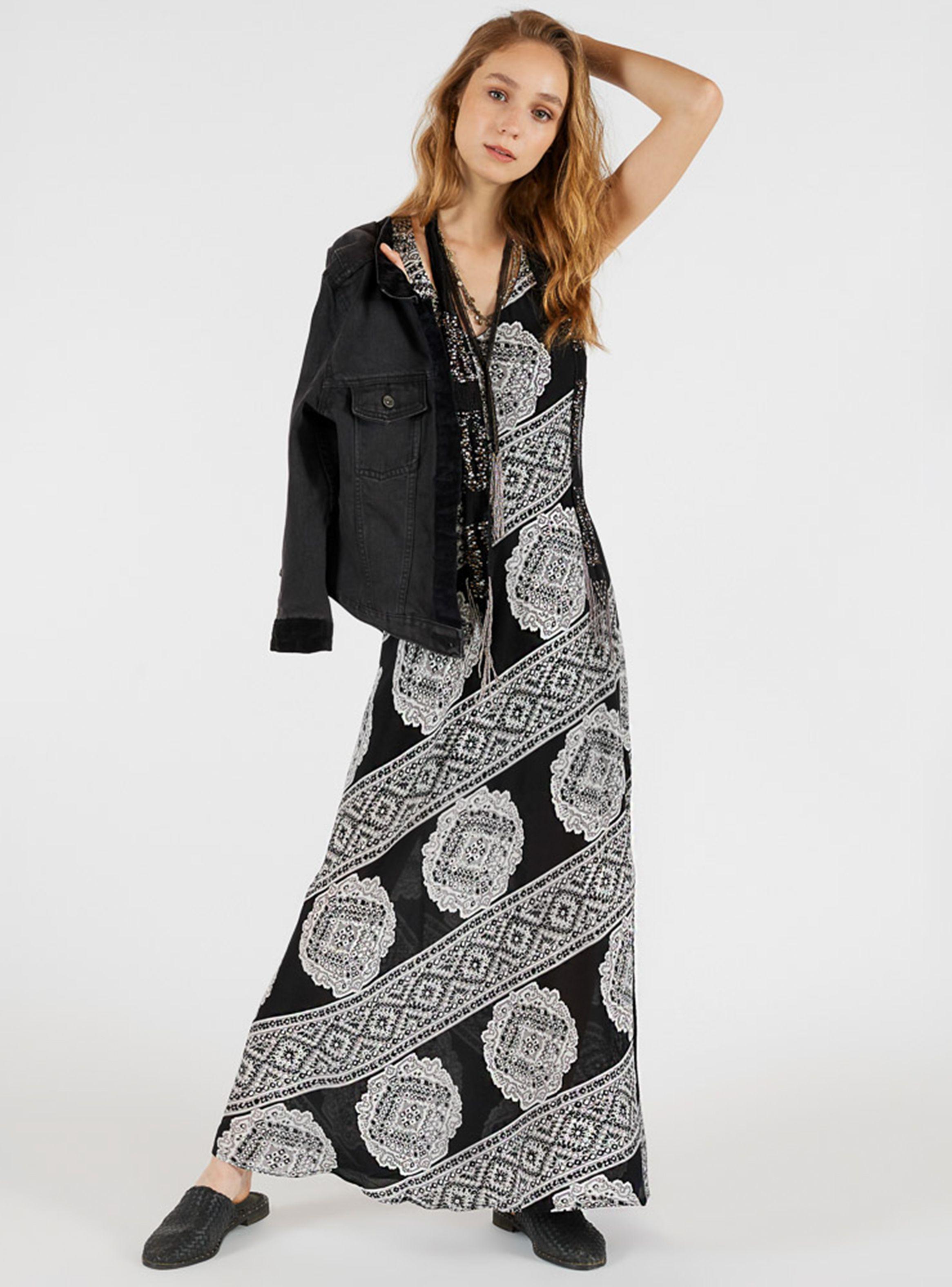 Vestido de Gasa al Sesgo Estampado Umbrale Woman-0