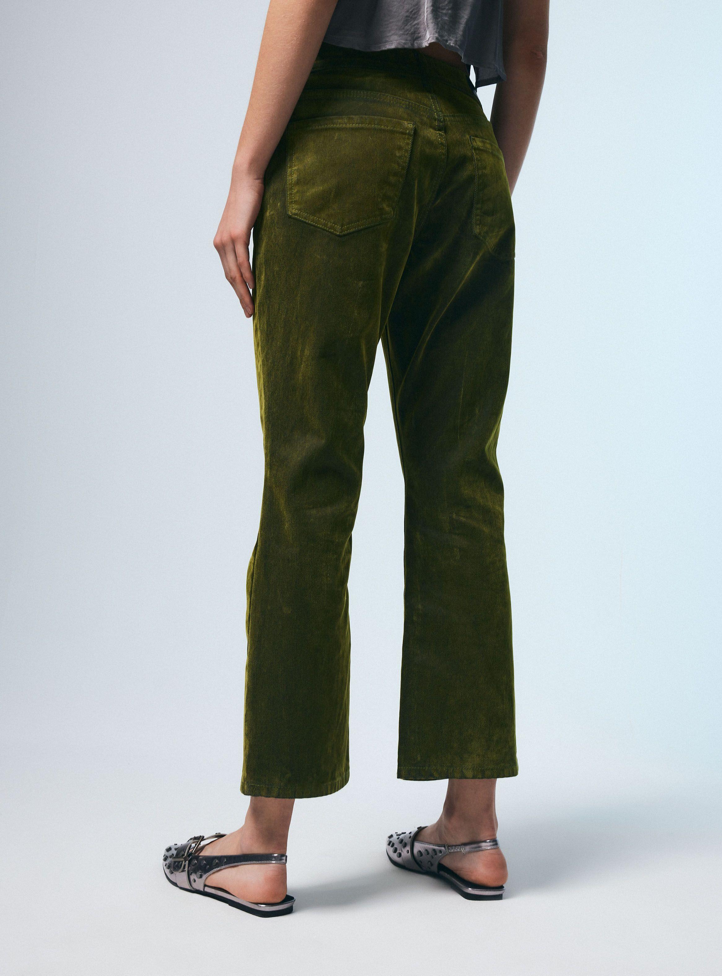 Jeans Straight Efecto Terciopelo-1